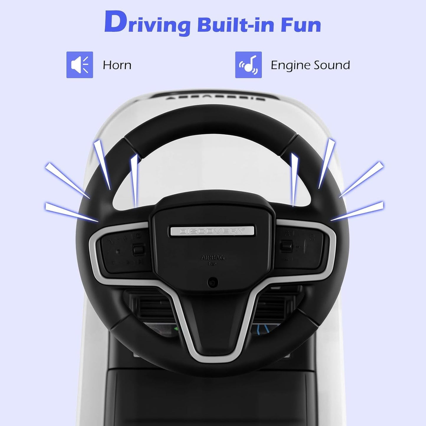 OLAKIDS Licensed Land Rover Push Car for Toddlers 3 in 1 Baby Stroller Sliding Walking Car