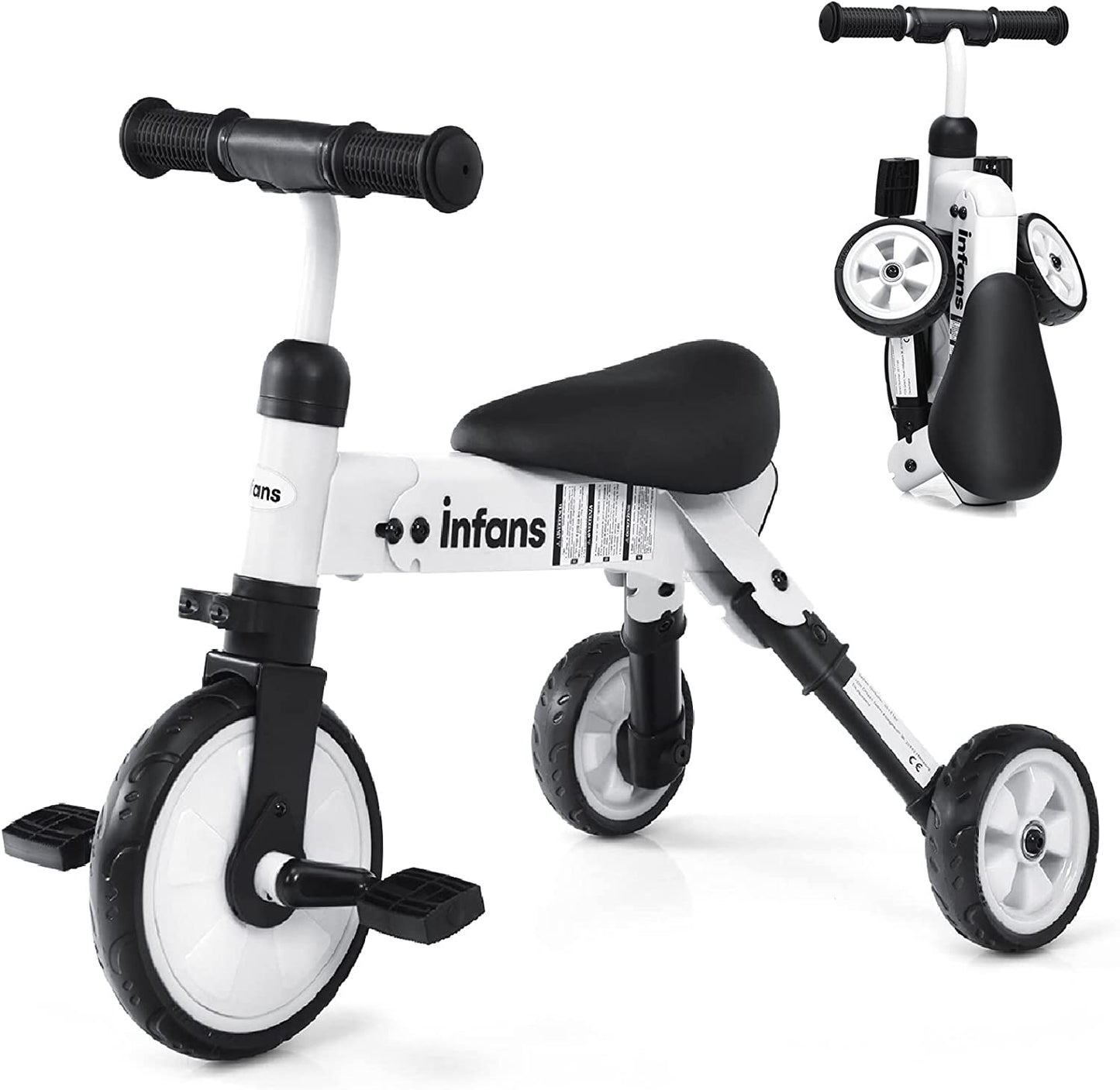 Kids 1-4 Years Old Folding ricycles with 3 Wheels OLAKIDS