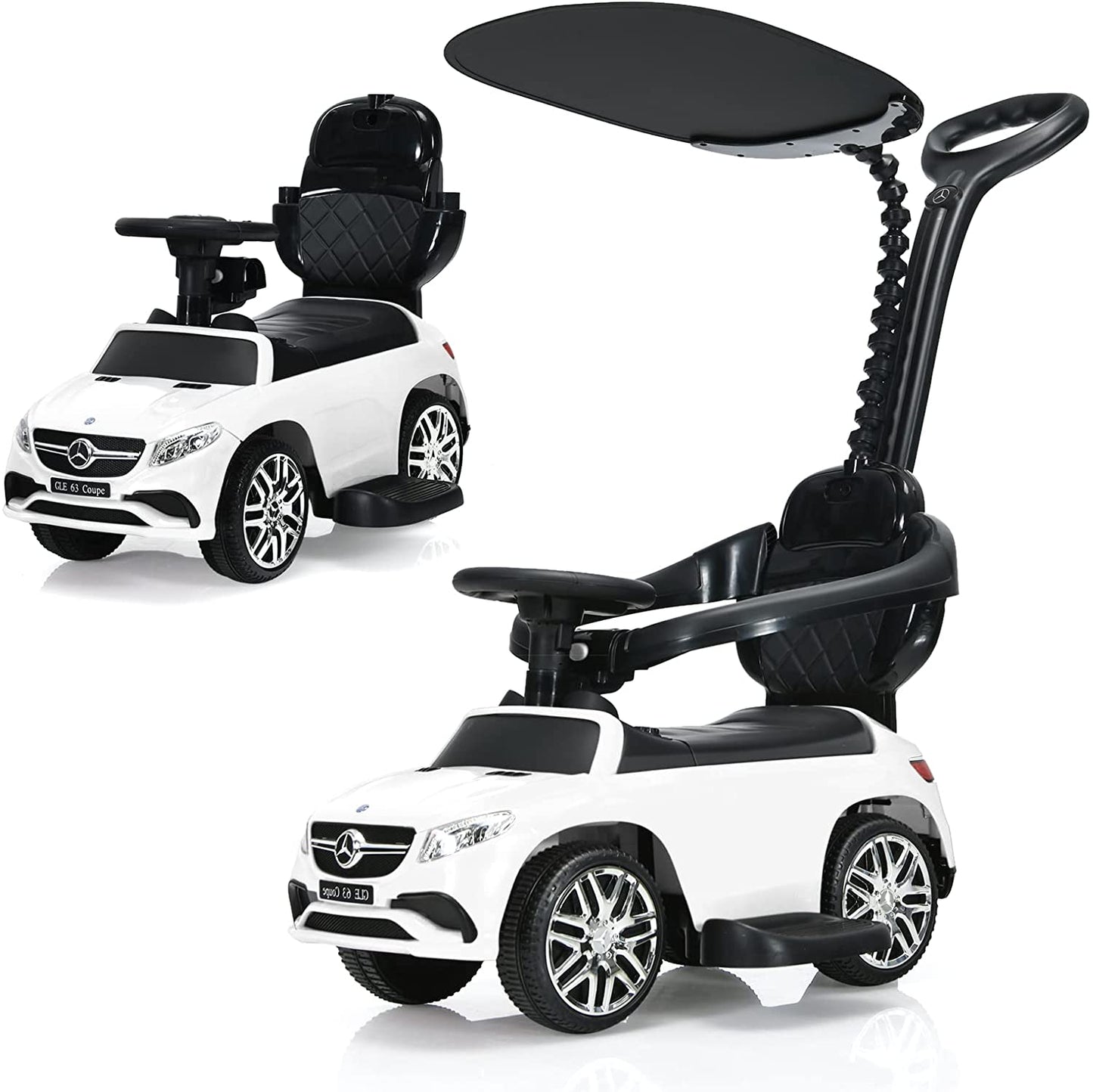 3-in-1 Kids Toy Stroller for Toddlers with Push Handle OLAKIDS