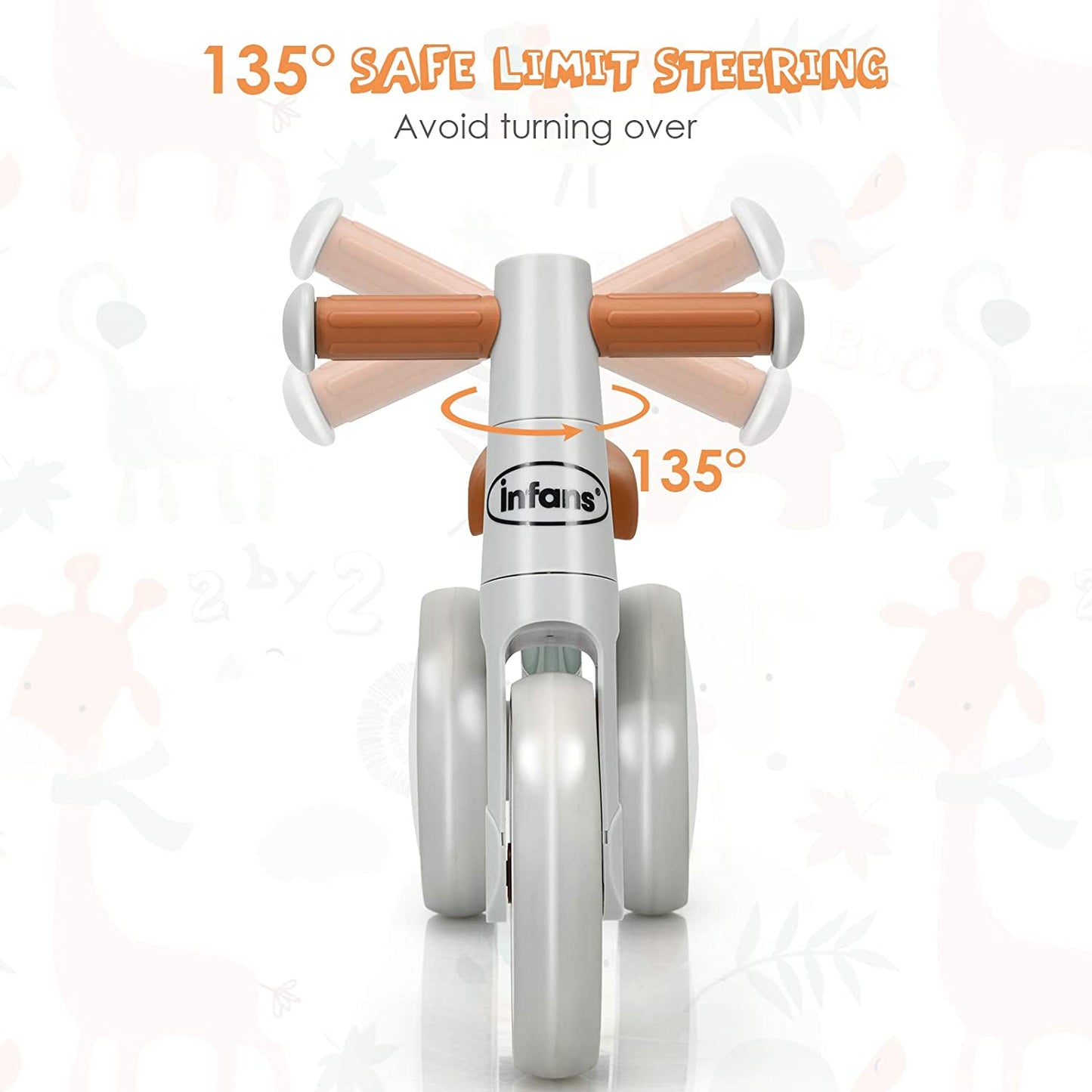 Baby Balance Bike 12-36 Months Kids Riding Toy Bike Indoor Outdoor OLAKIDS