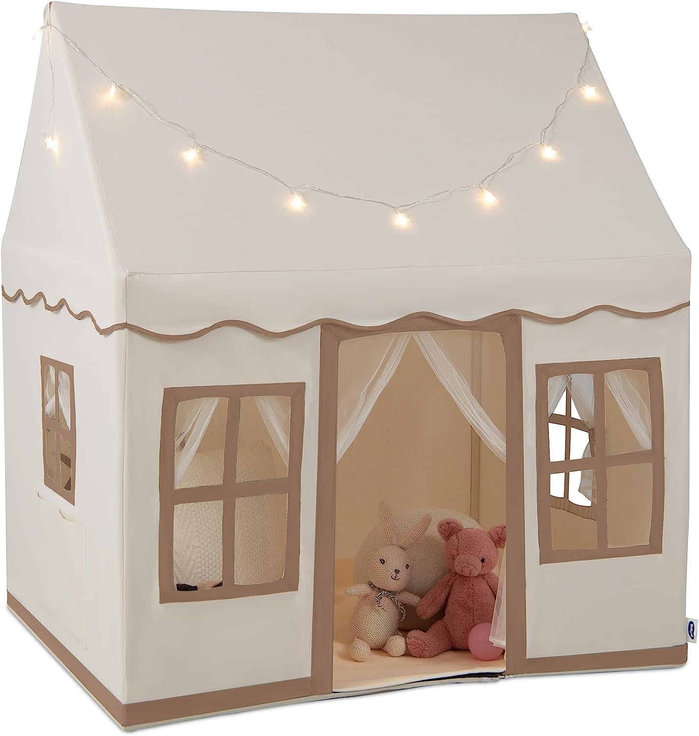 OLAKIDS Kids Play Tent, Anti-Trip Large Playhouse Toys, Indoor Outdoor Princess Tents Castle