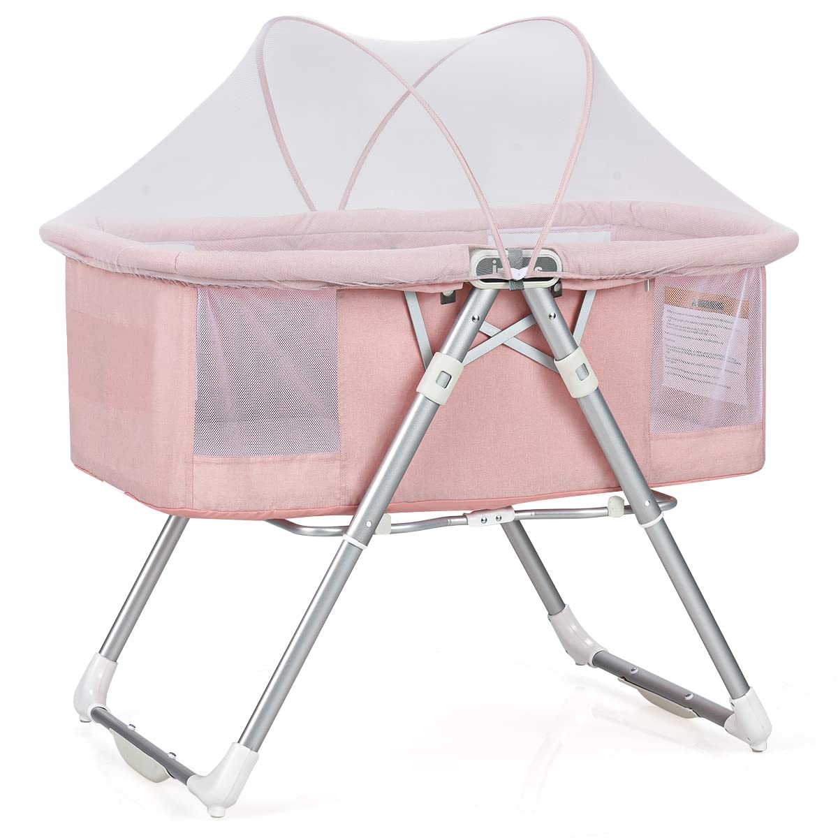 2-in-1 Rocking Bassinet for Newborn Baby OLAKIDS