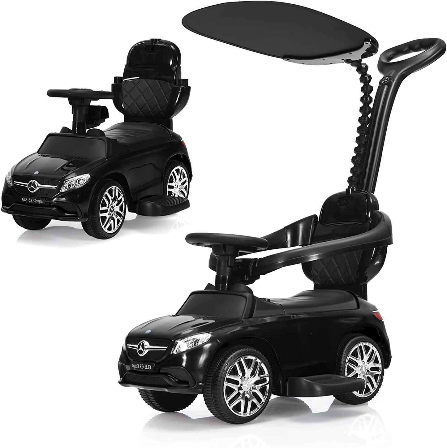 3-in-1 Kids Toy Stroller for Toddlers with Push Handle OLAKIDS