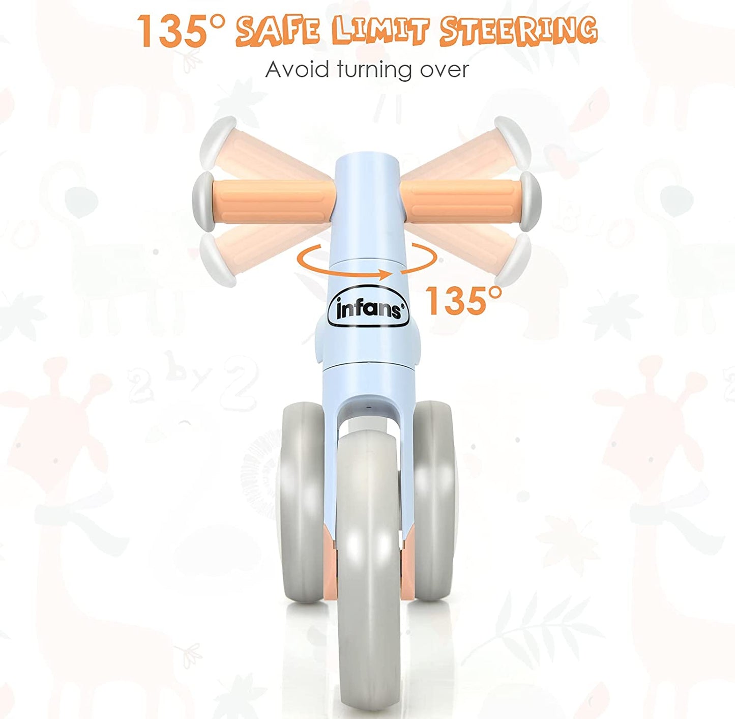 Baby Balance Bike 12-36 Months Kids Riding Toy Bike Indoor Outdoor OLAKIDS