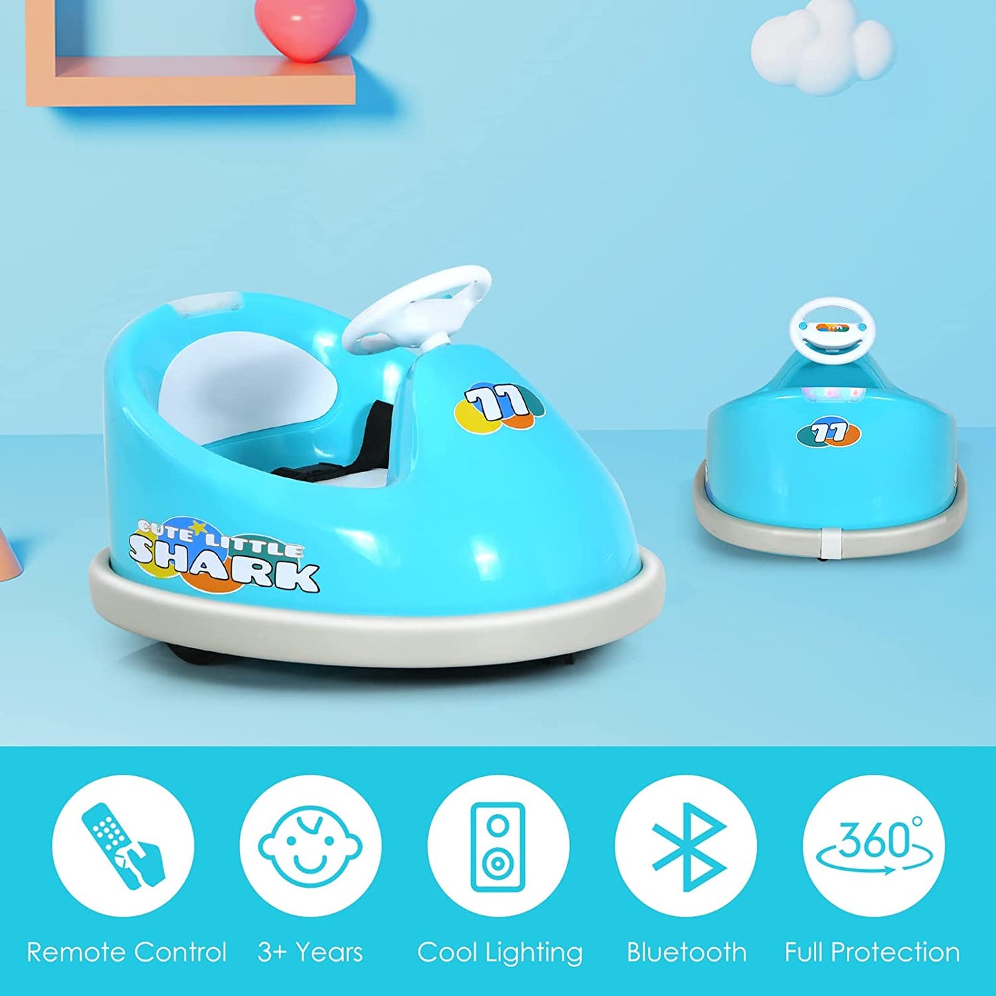 6V Electric Vehicles with Remote Contro Ride On Bumper Car Set OLAKIDS