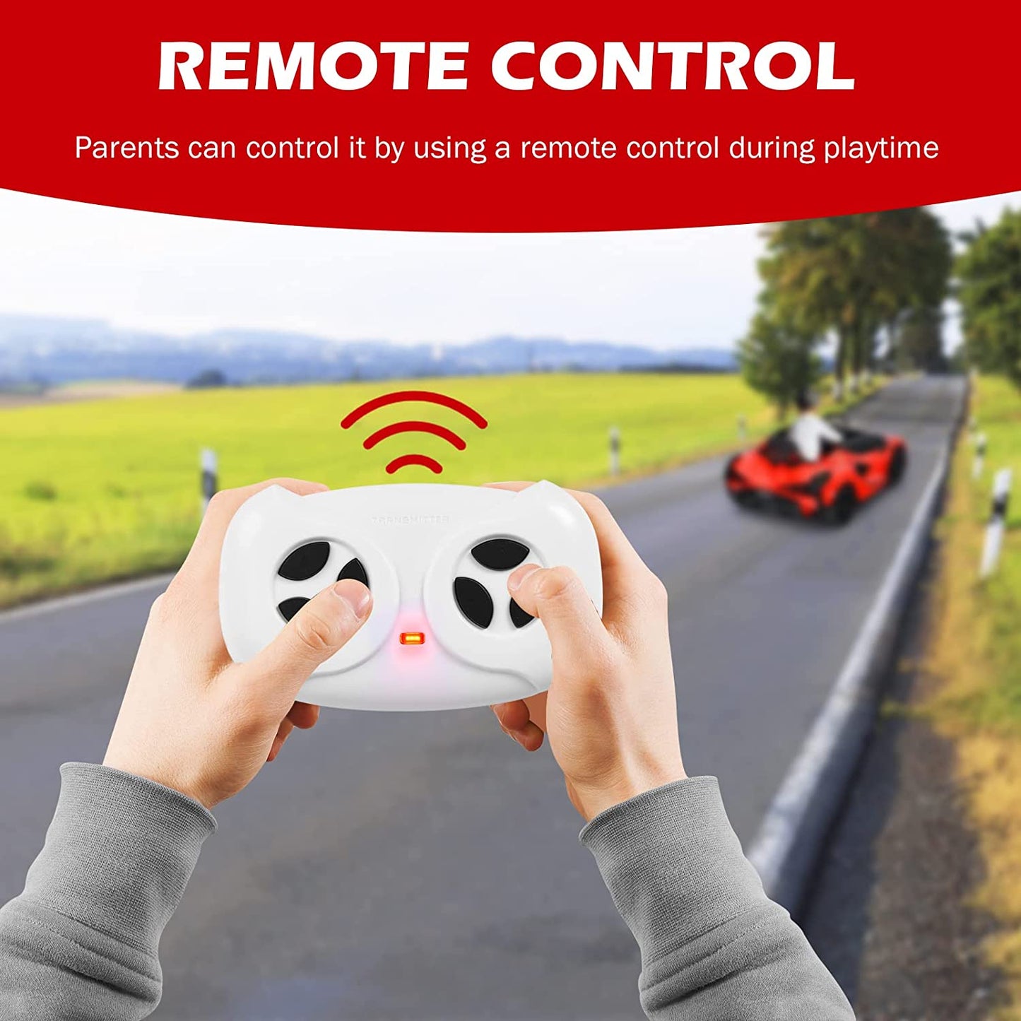 Kids Ride On Car with Parent Remote Control OLAKIDS