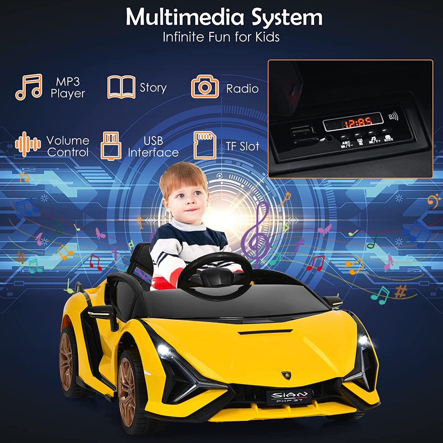 Kids Ride On Car with Parent Remote Control OLAKIDS