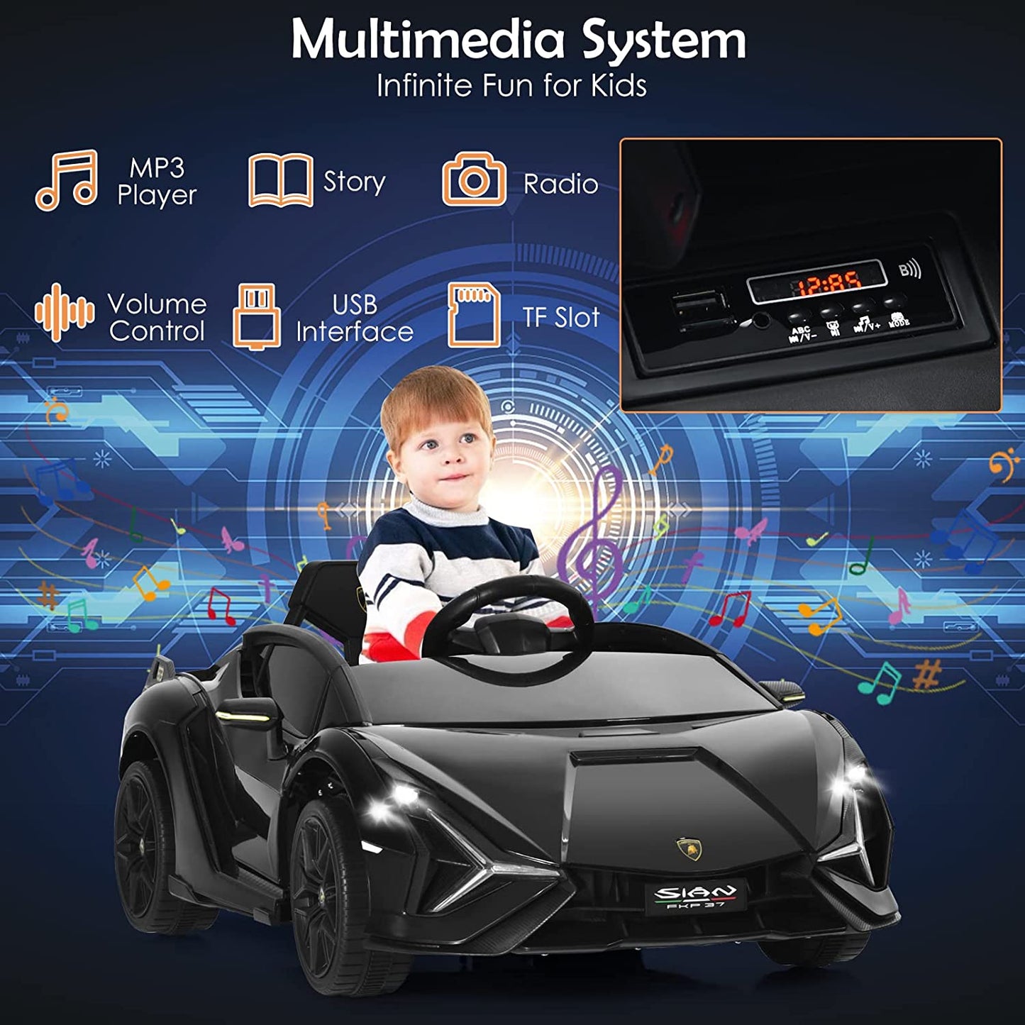 Kids Ride On Car with Parent Remote Control OLAKIDS