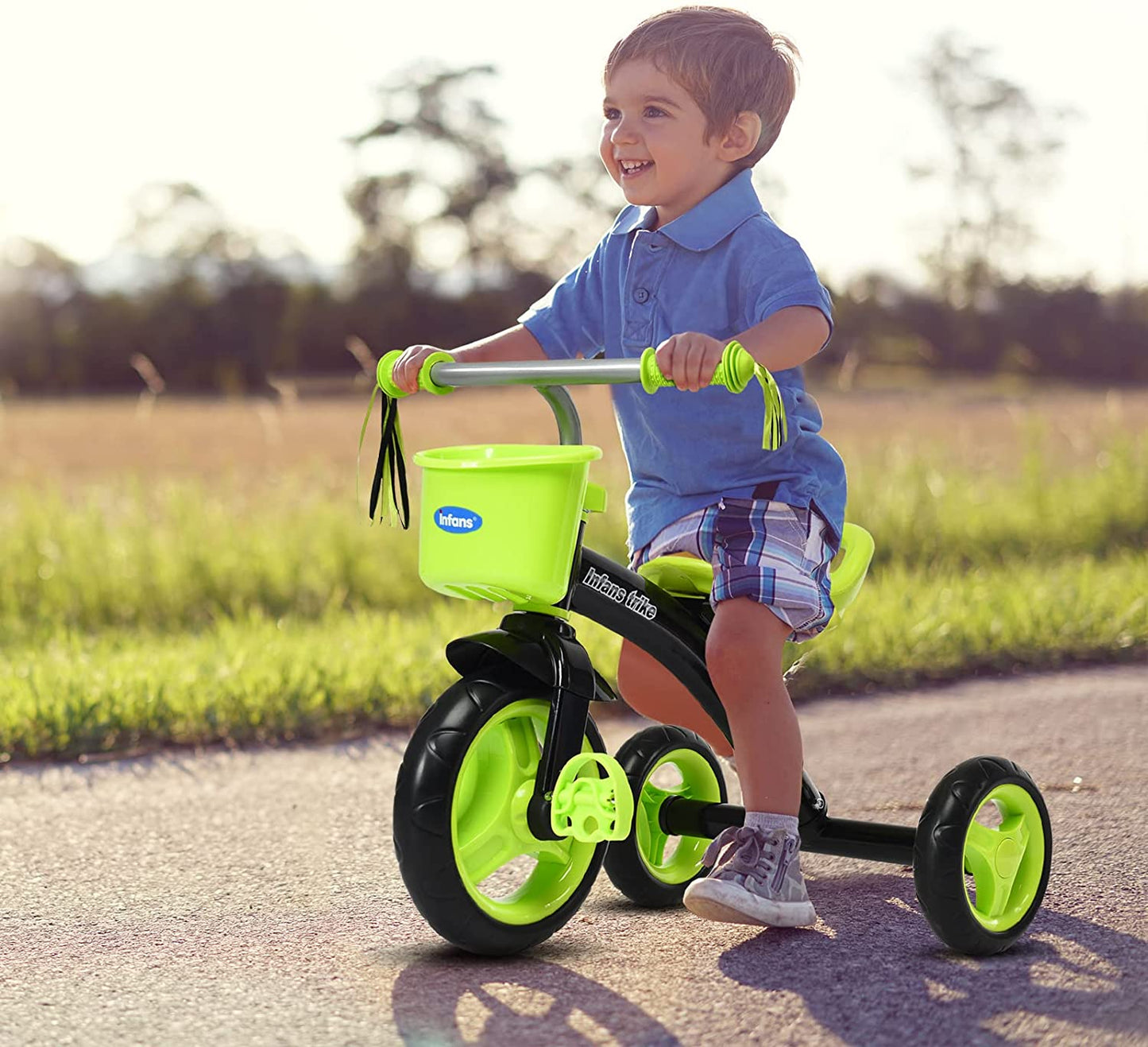 Kids Tricycle Rider with Adjustable Seat OLAKIDS