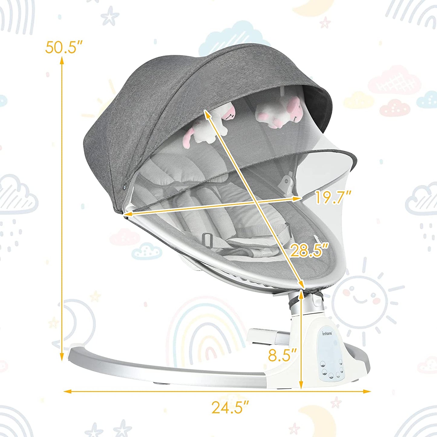 Baby Swing for Infants OLAKIDS