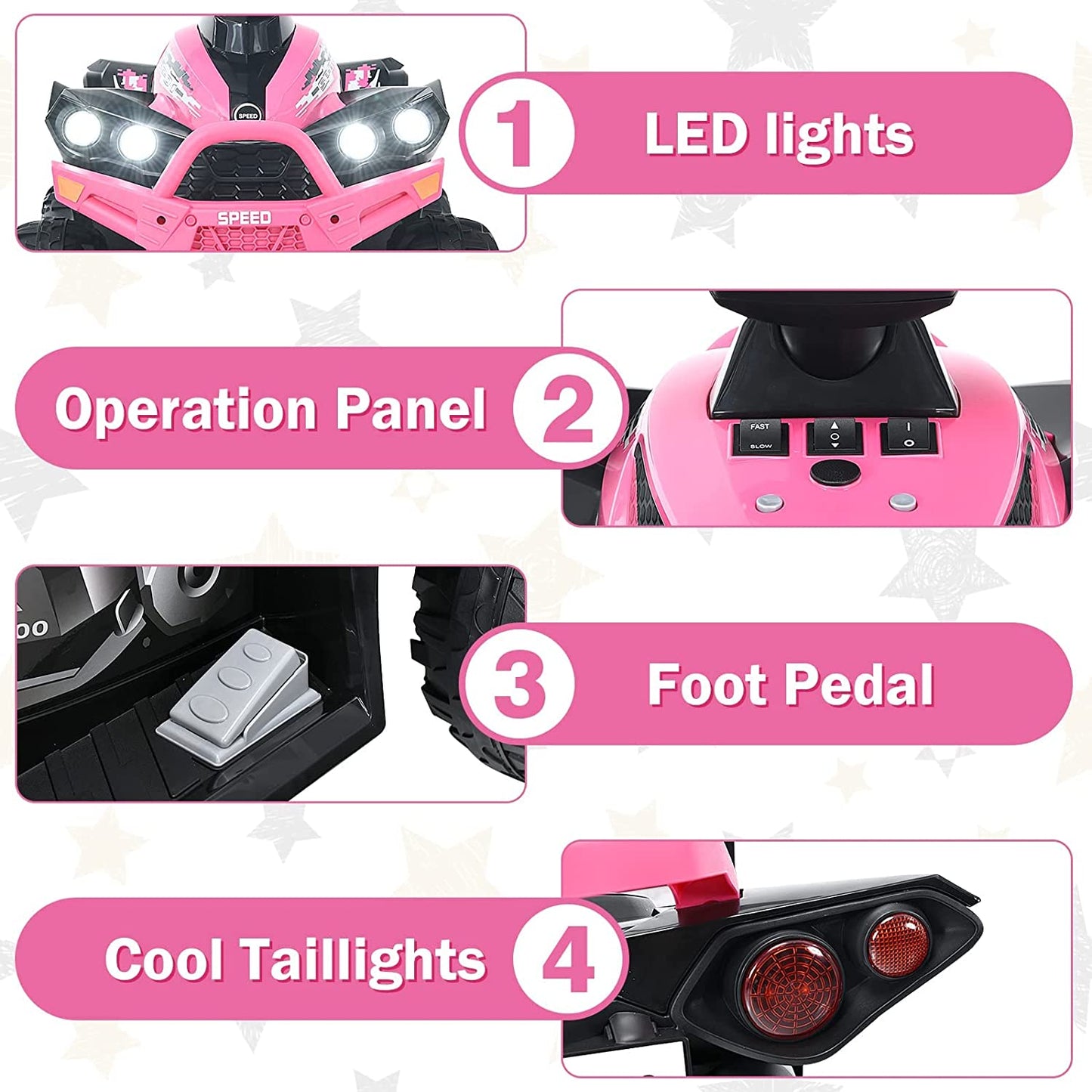 2-in-1 Electric Tractor with Detachable Trailer OLAKIDS