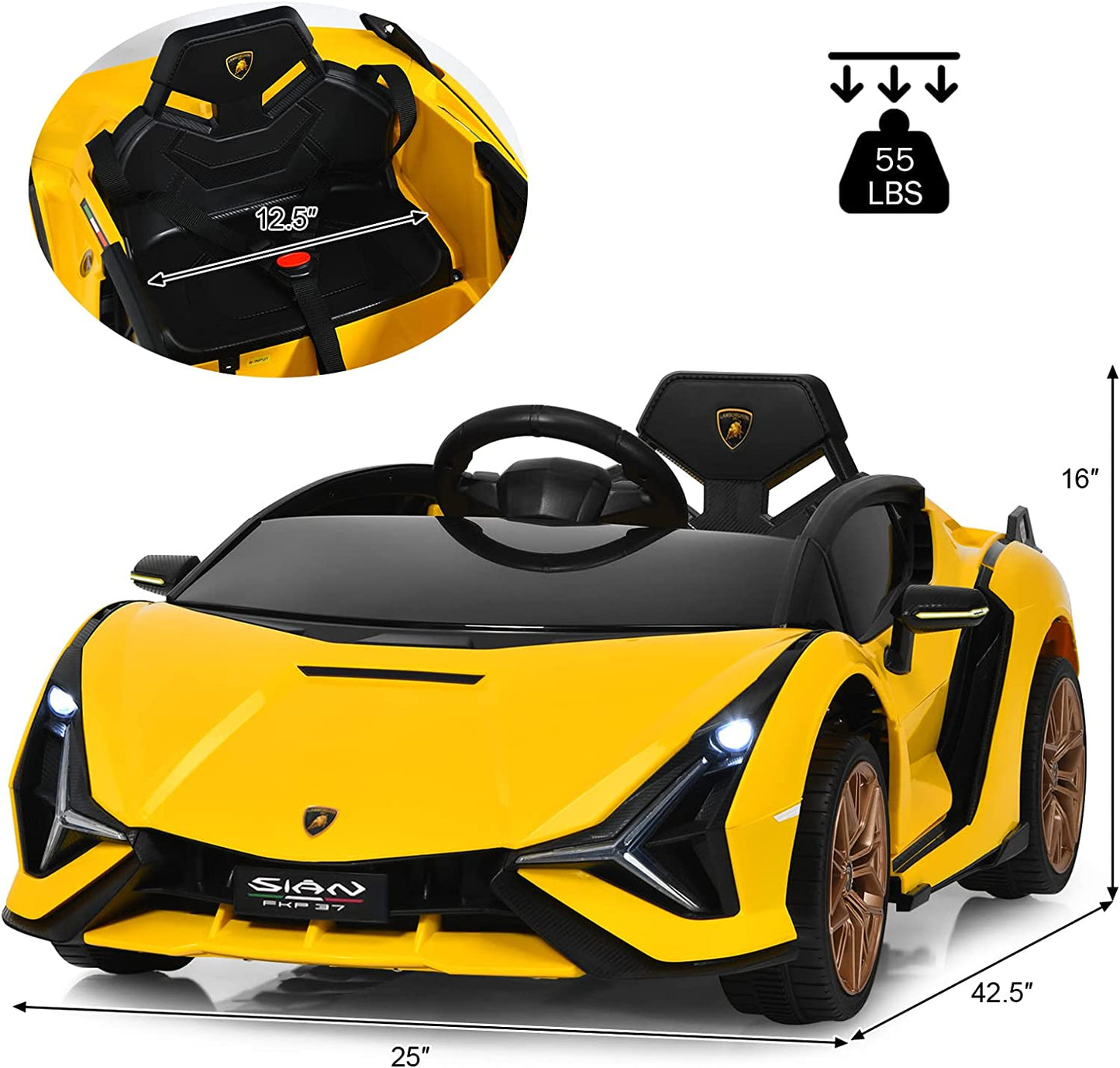 Kids Ride On Car with Parent Remote Control OLAKIDS