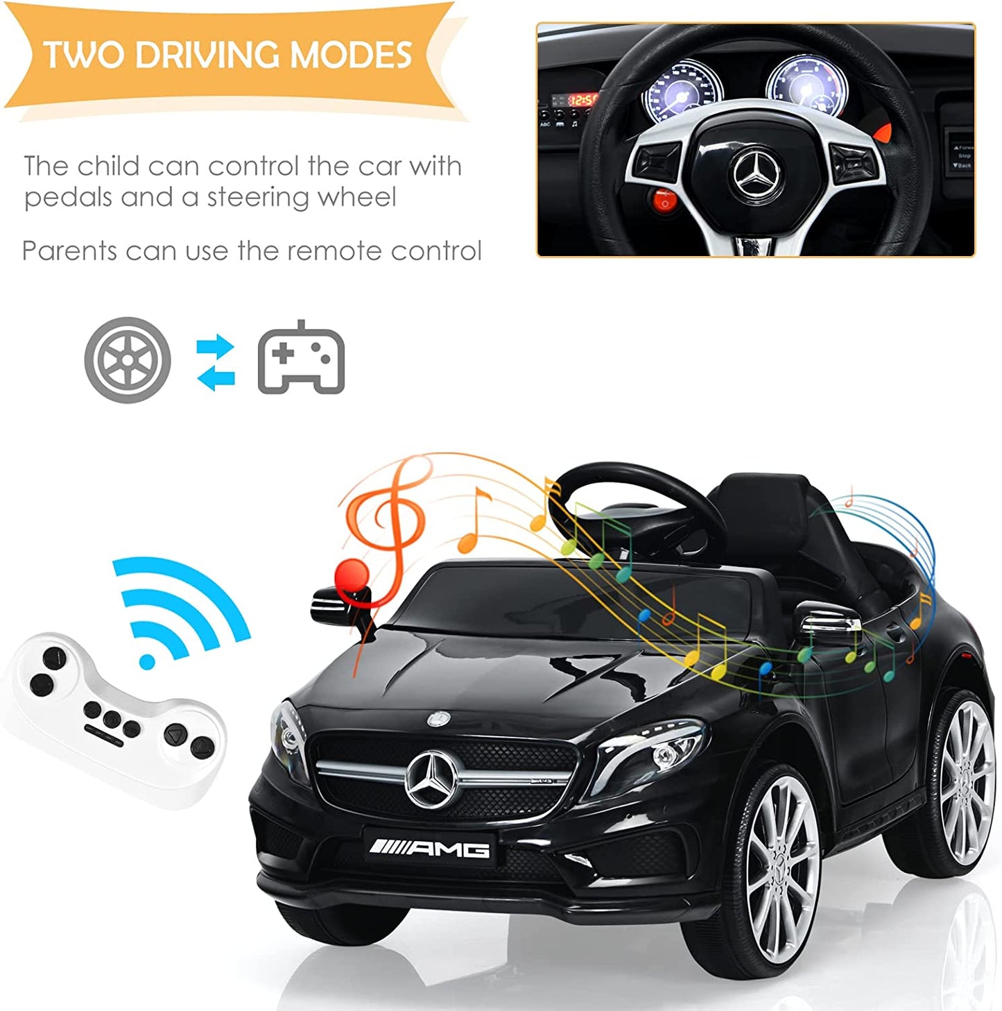 12V Electric Kids Ride On Carr with Remote Control OLAKIDS