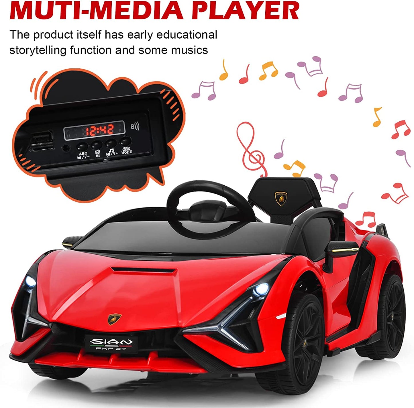 Kids Ride On Car with Parent Remote Control OLAKIDS