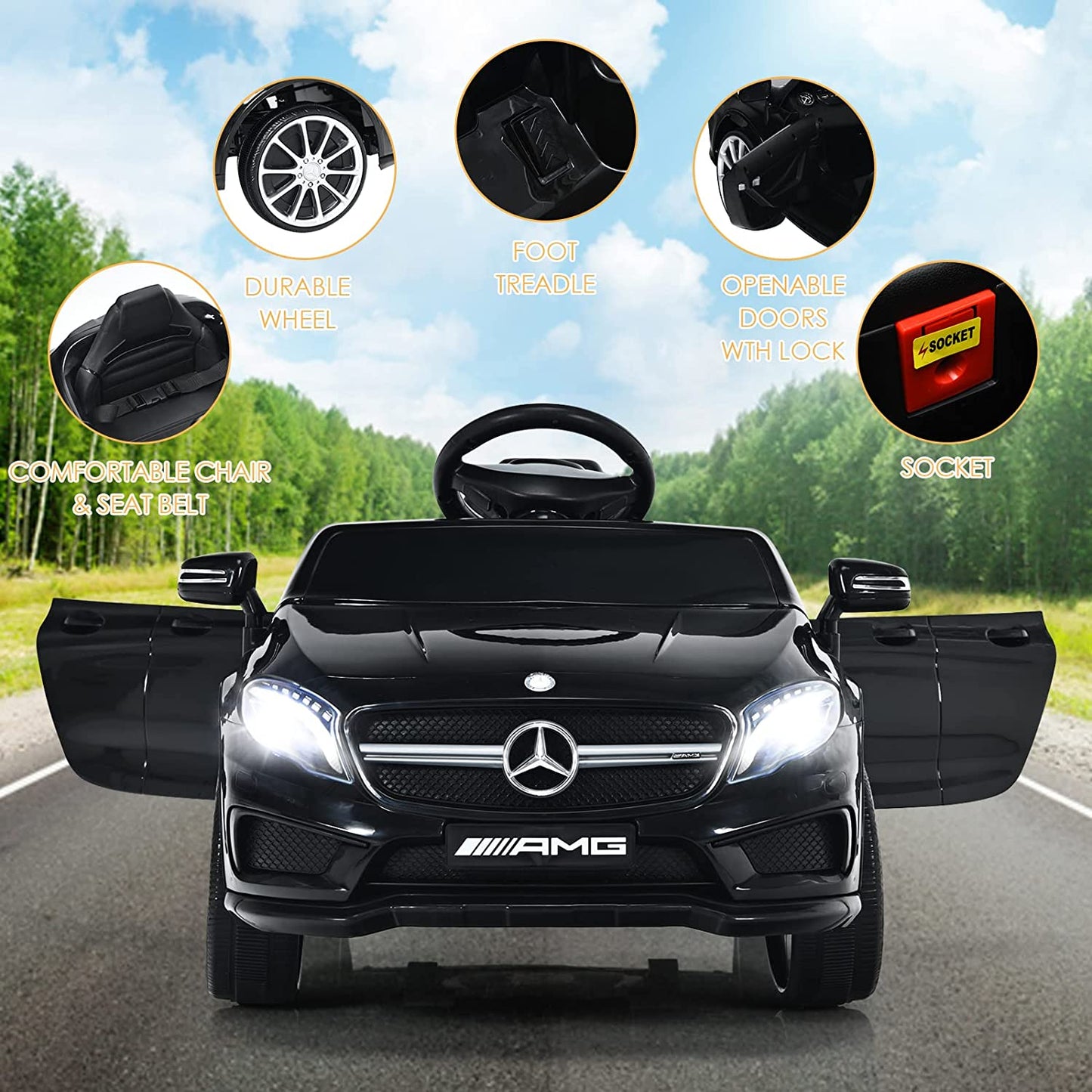 12V Electric Kids Ride On Carr with Remote Control OLAKIDS