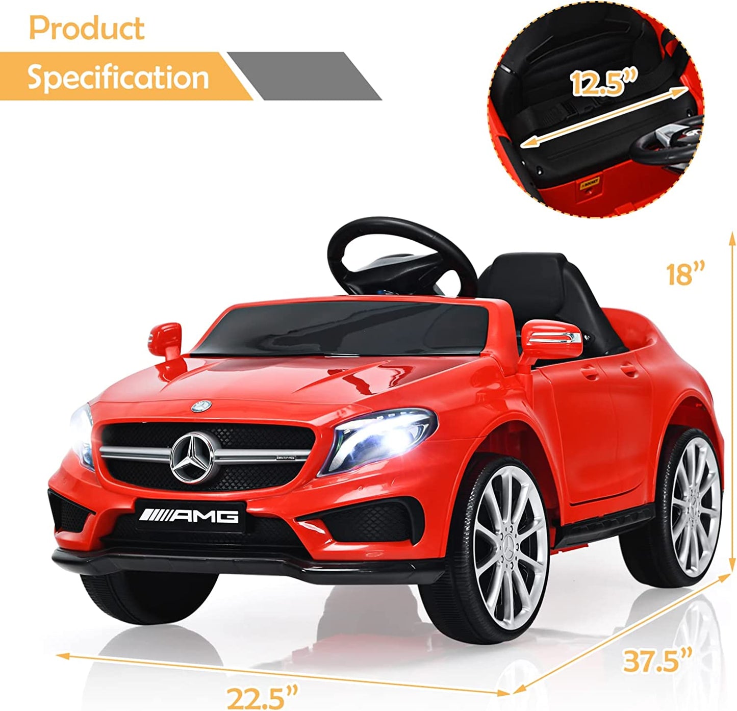 12V Electric Kids Ride On Carr with Remote Control OLAKIDS