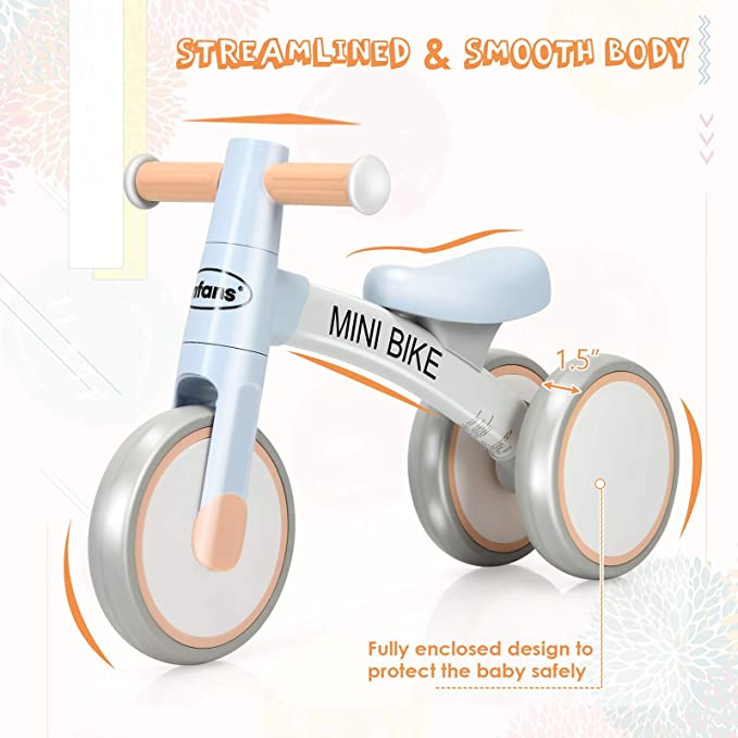 Baby Balance Bike 12-36 Months Kids Riding Toy Bike Indoor Outdoor OLAKIDS