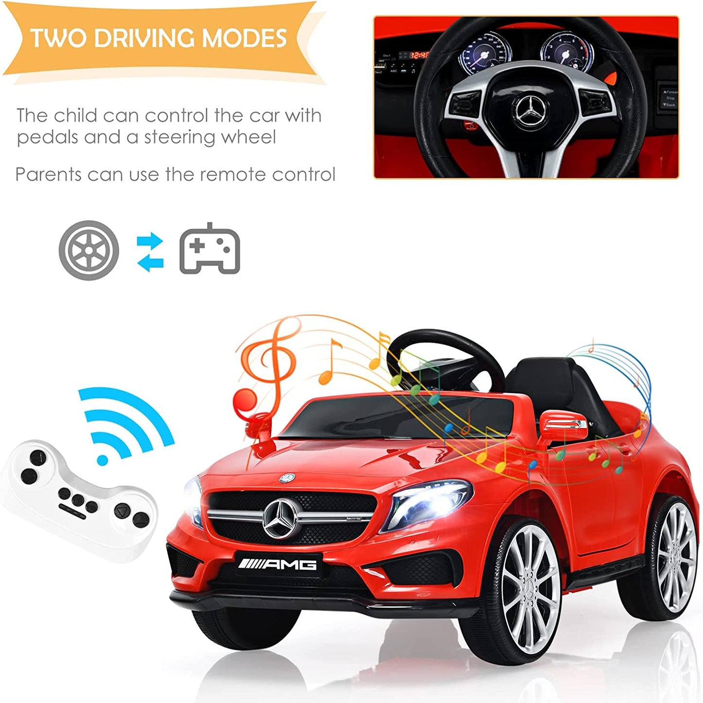 12V Electric Kids Ride On Carr with Remote Control OLAKIDS