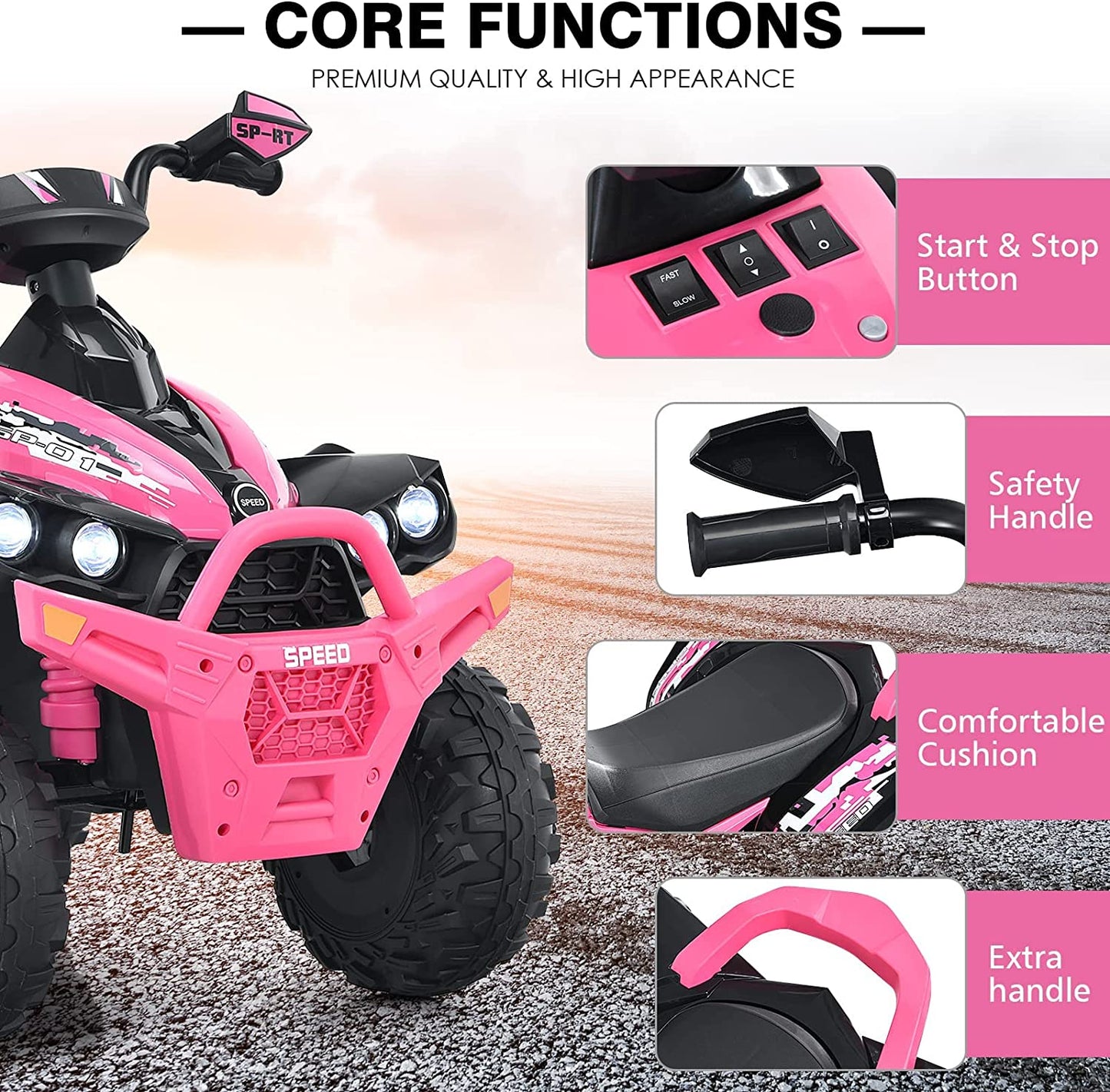 2-in-1 Electric Tractor with Detachable Trailer OLAKIDS