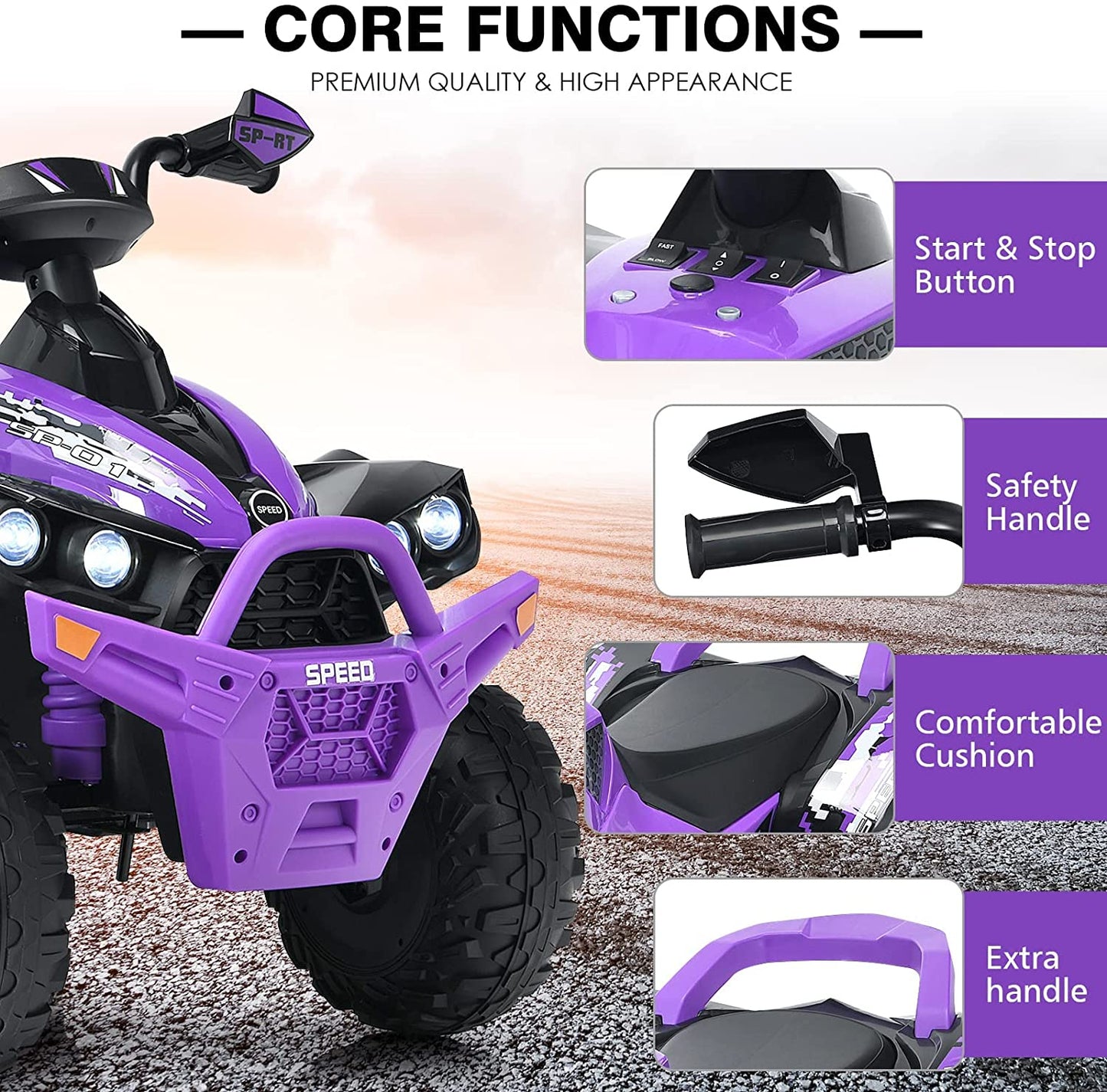2-in-1 Electric Tractor with Detachable Trailer OLAKIDS