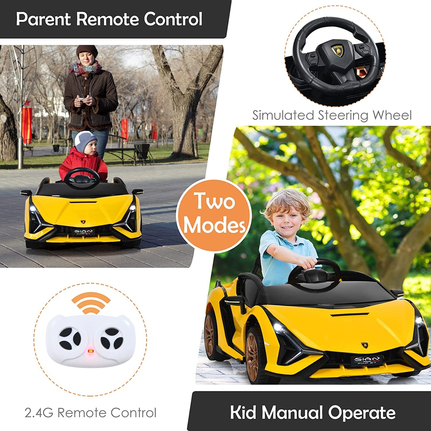 Kids Ride On Car with Parent Remote Control OLAKIDS