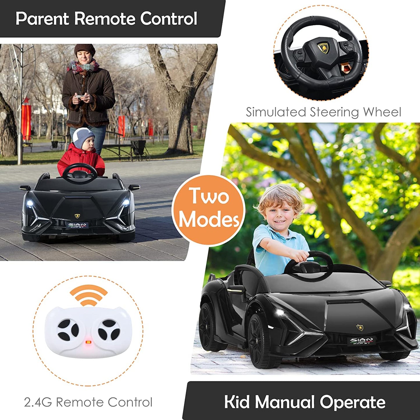 Kids Ride On Car with Parent Remote Control OLAKIDS
