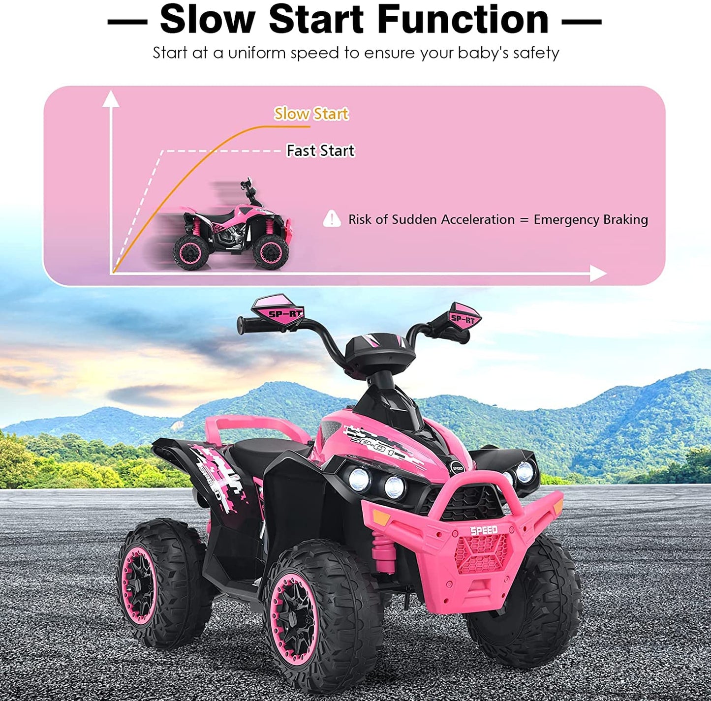 2-in-1 Electric Tractor with Detachable Trailer OLAKIDS
