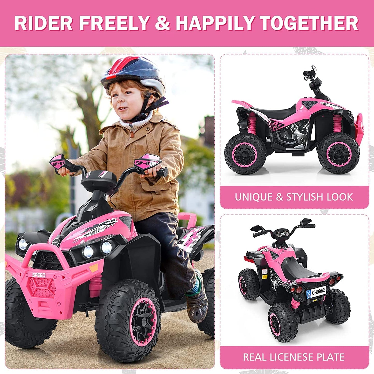 2-in-1 Electric Tractor with Detachable Trailer OLAKIDS