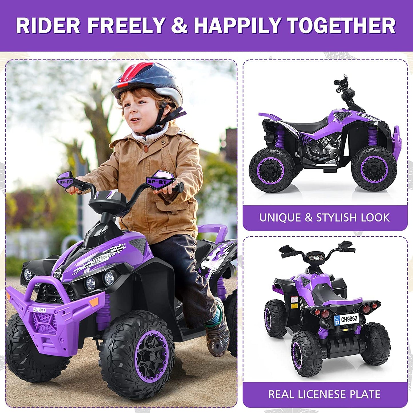 2-in-1 Electric Tractor with Detachable Trailer OLAKIDS