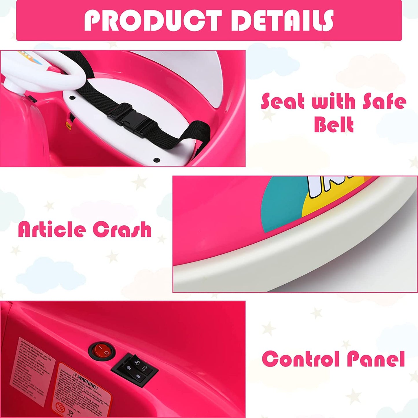 6V Electric Vehicles Ride On Bumper Car Remote Control OLAKIDS