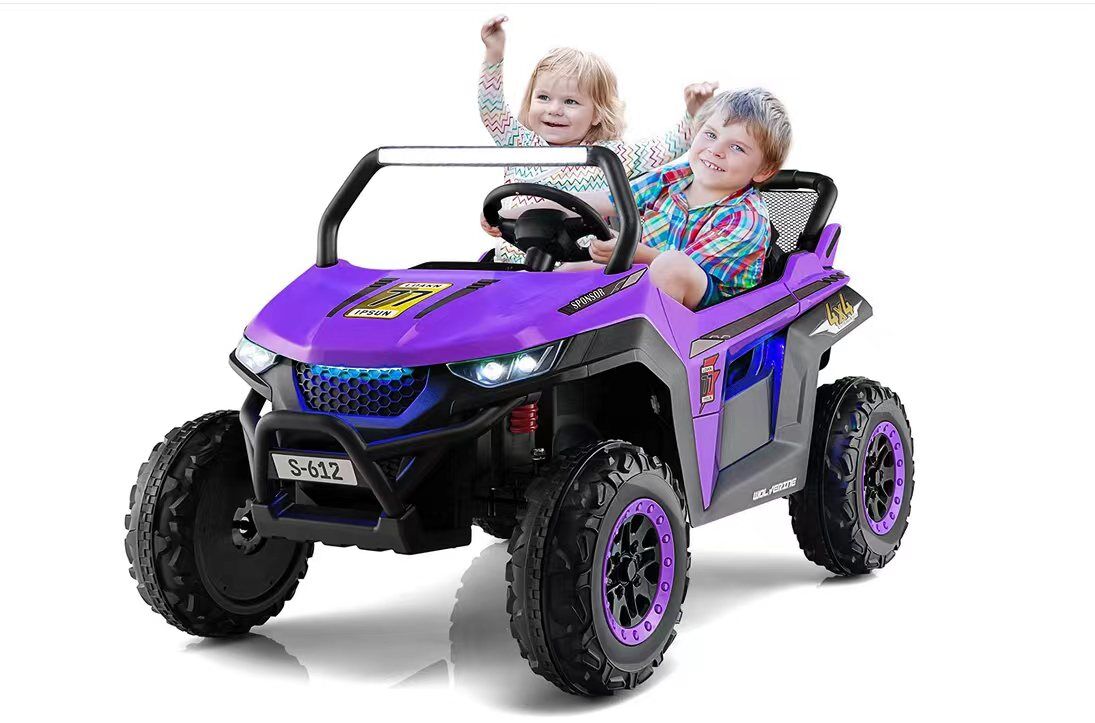 OLAKIDS 2 Seater Kids Ride on Car, 12V Electric Truck UTV with Remote Control