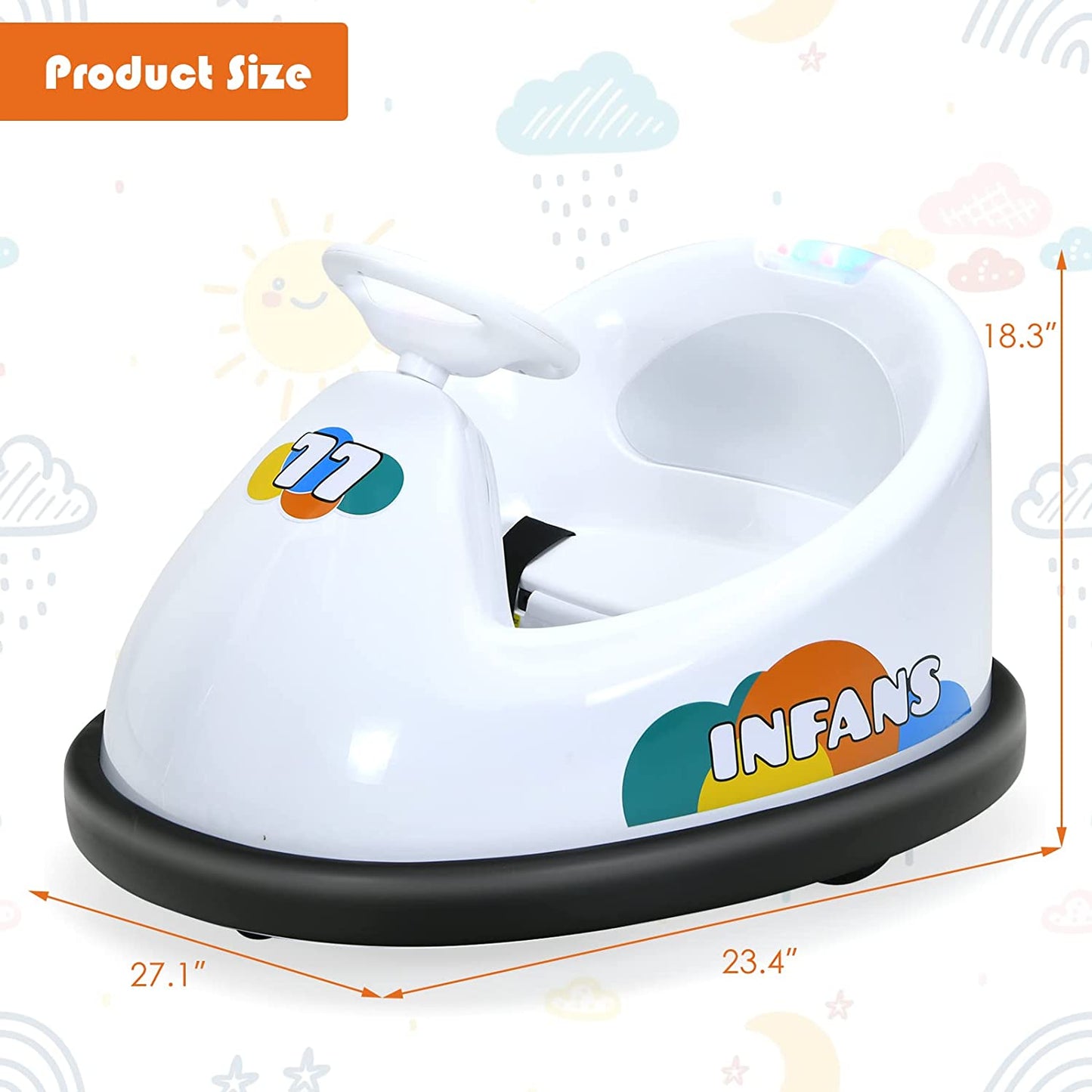 6V Electric Vehicles Ride On Bumper Car Remote Control OLAKIDS
