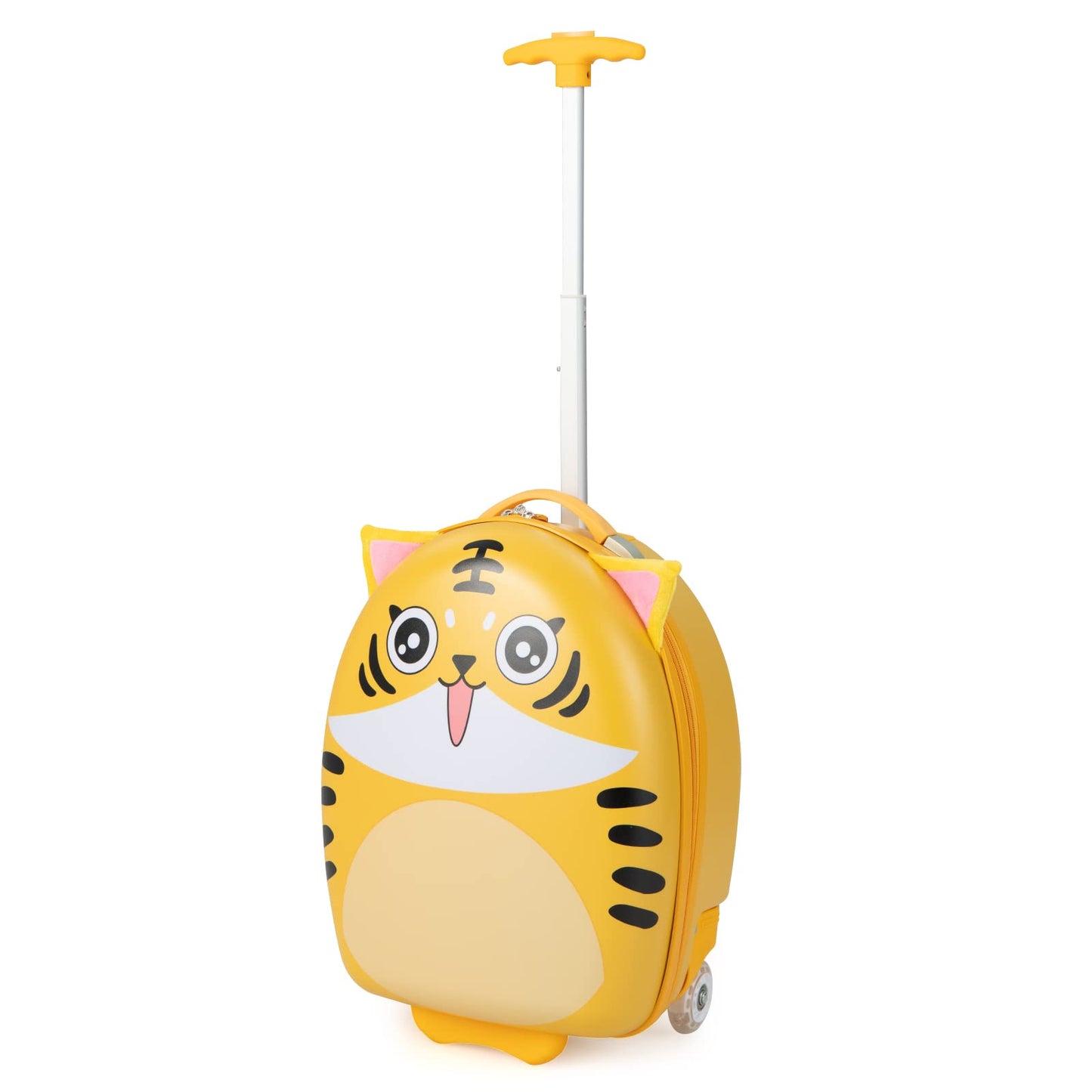 OLAKIDS Kids Luggage, 16’â€?Carry On Rolling Suitcase for Girls Boys with 2 Flashing Spinner Wheels OLAKIDS