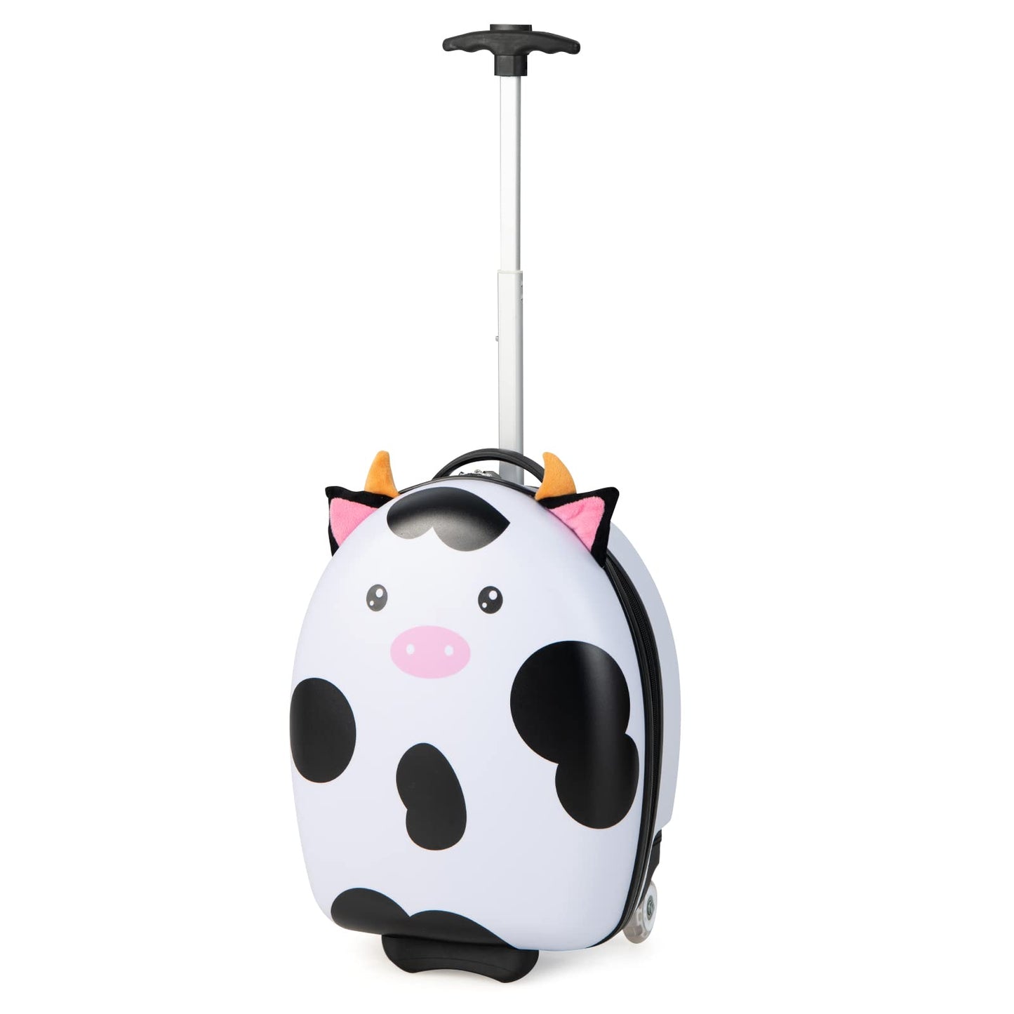 OLAKIDS Kids Luggage, 16’â€?Carry On Rolling Suitcase for Girls Boys with 2 Flashing Spinner Wheels OLAKIDS