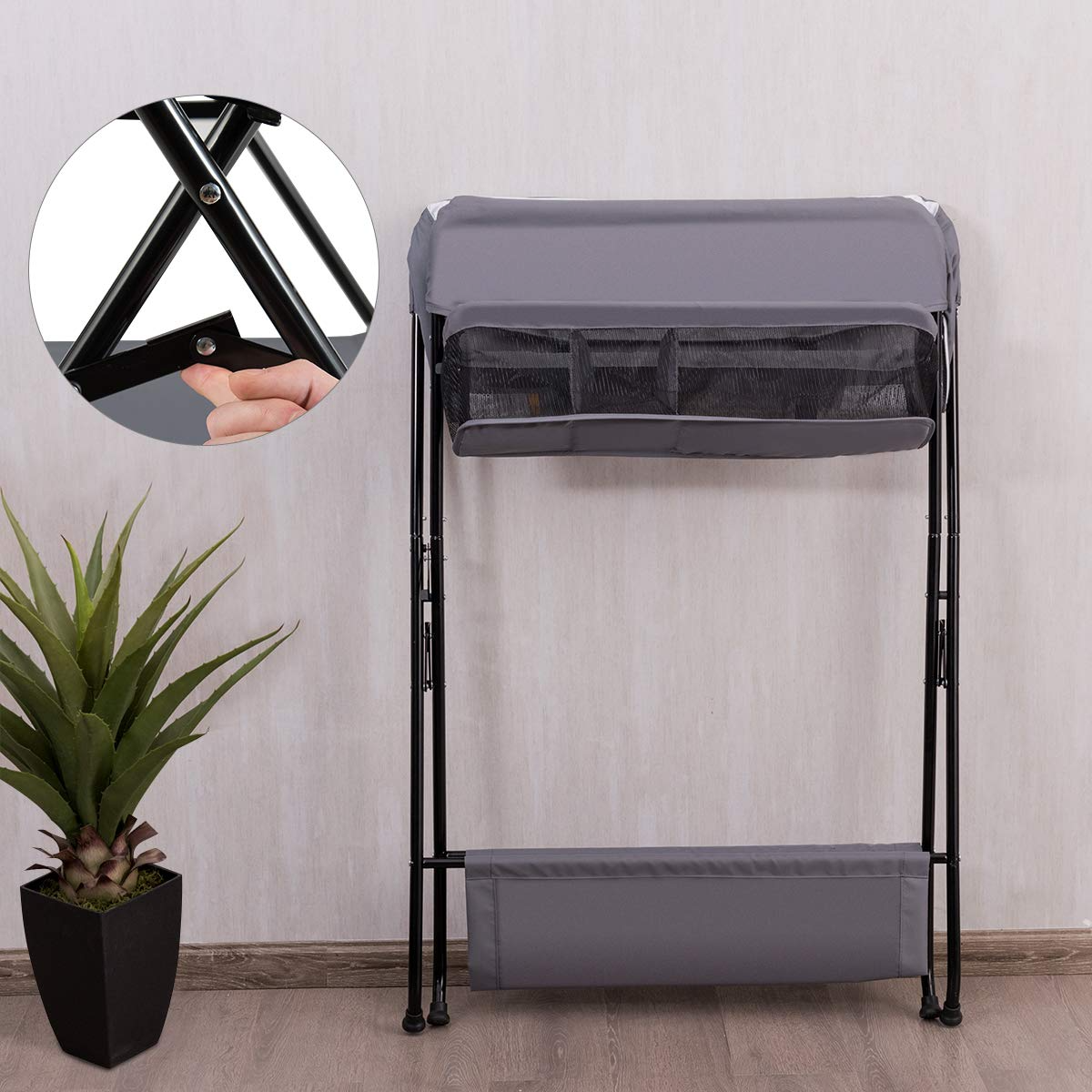 Baby Portable Changing Table with Safety Belt OLAKIDS