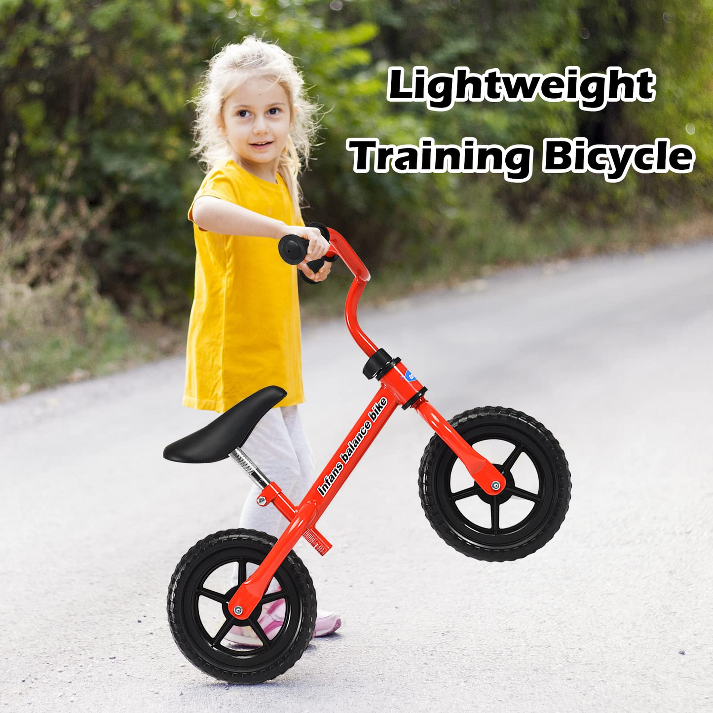 Balance Bike Training Bicycle with 10" Airless Eva Tires OLAKIDS