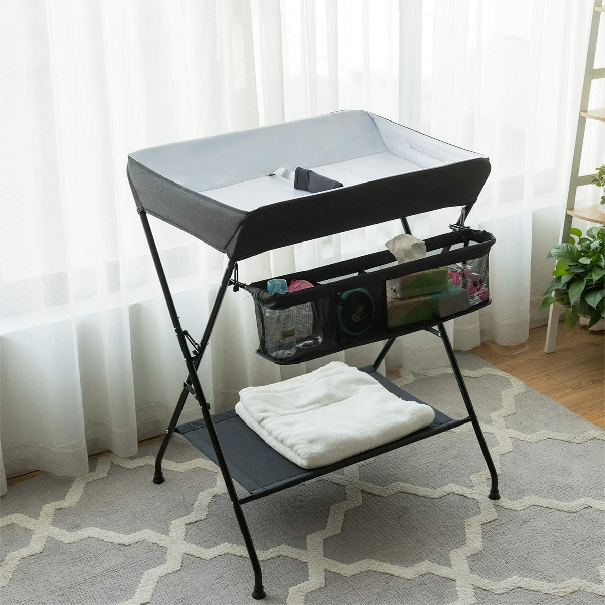 Baby Portable Changing Table with Safety Belt OLAKIDS