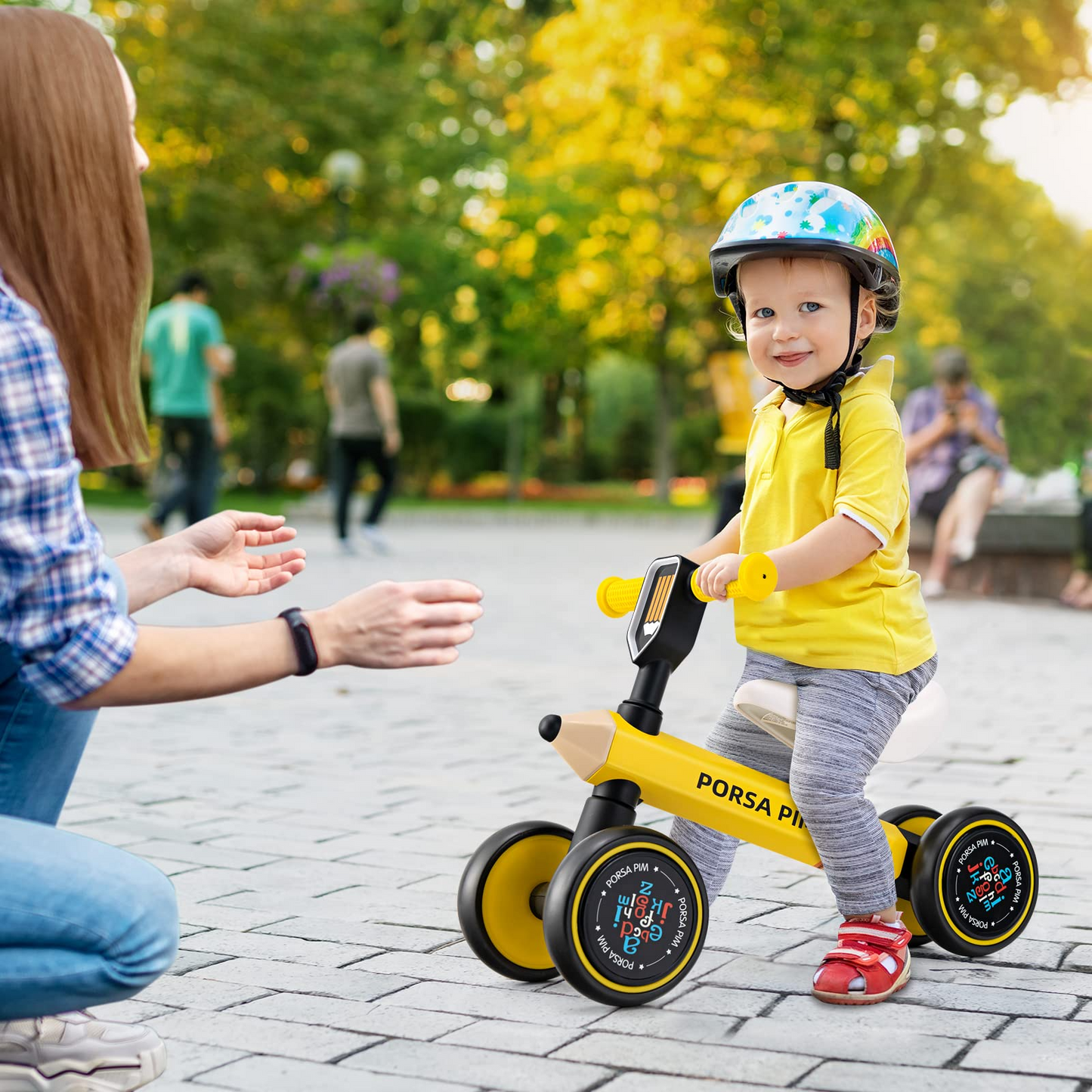 OLAKIDS Baby Balance Bike, Toddler Ride On Bicycle for 1 Year Old, Kids No Pedal Sliding Toy with Silent Wheels OLAKIDS