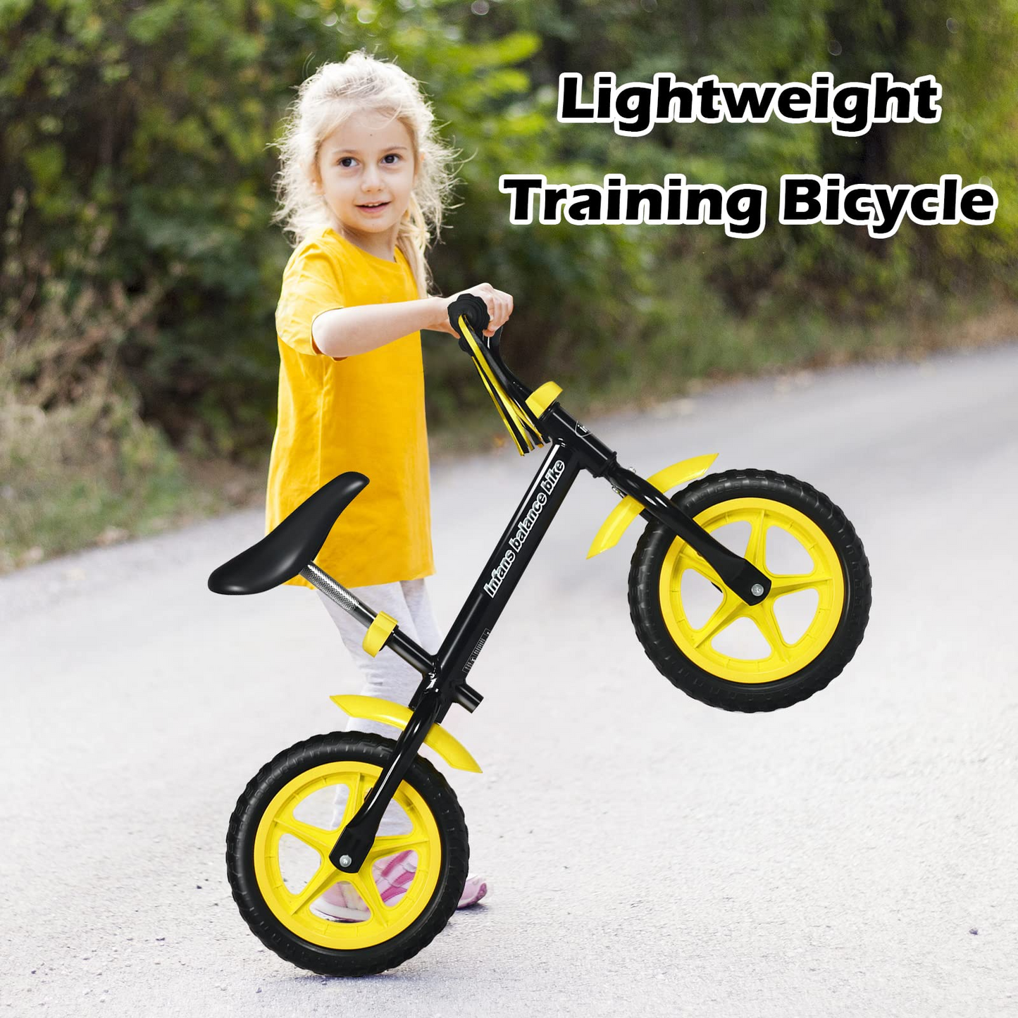 Balance Bike for 4-5 Years Old - Beginner Training Bicycle with 12" Airless Eva Tires OLAKIDS