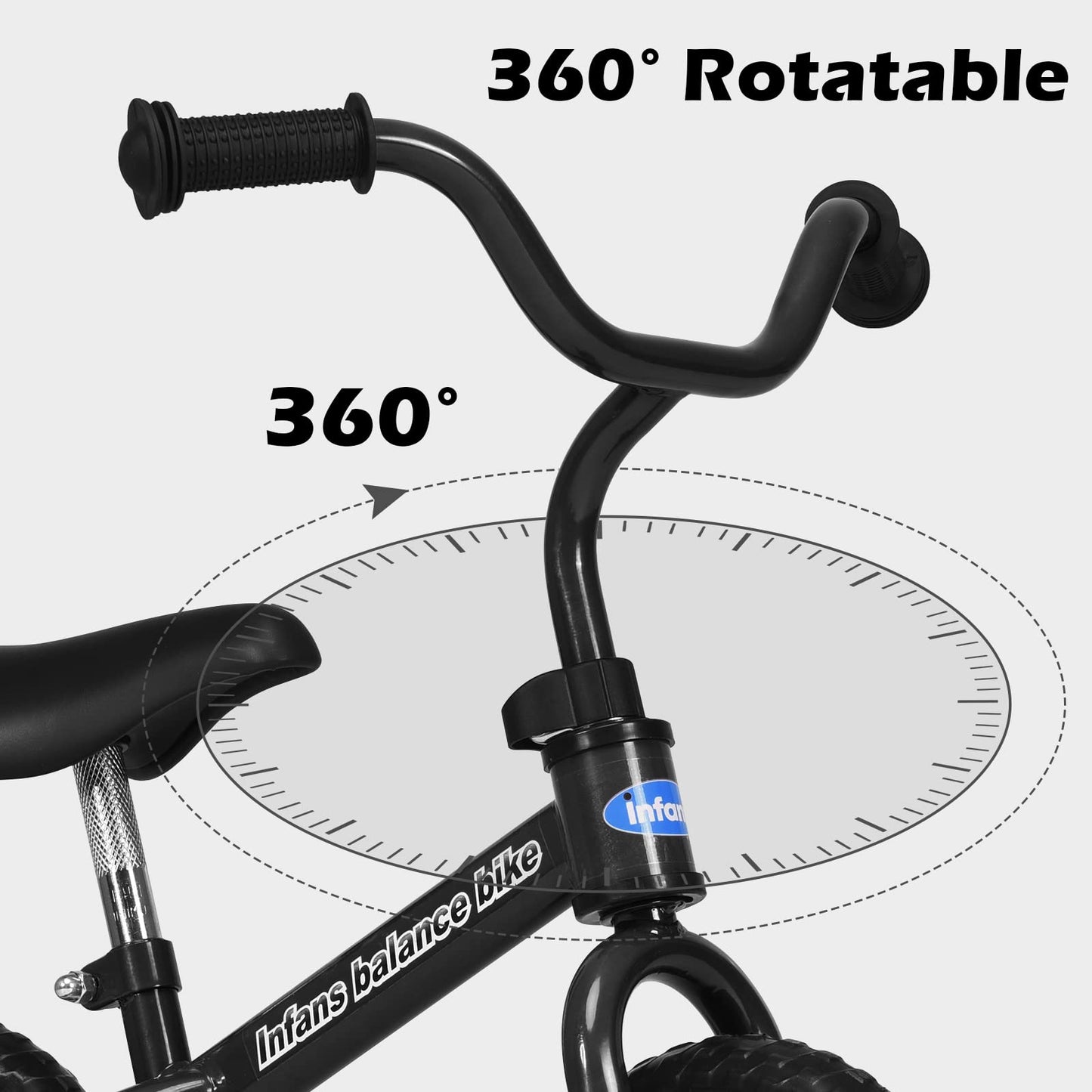 Balance Bike Training Bicycle with 10" Airless Eva Tires OLAKIDS