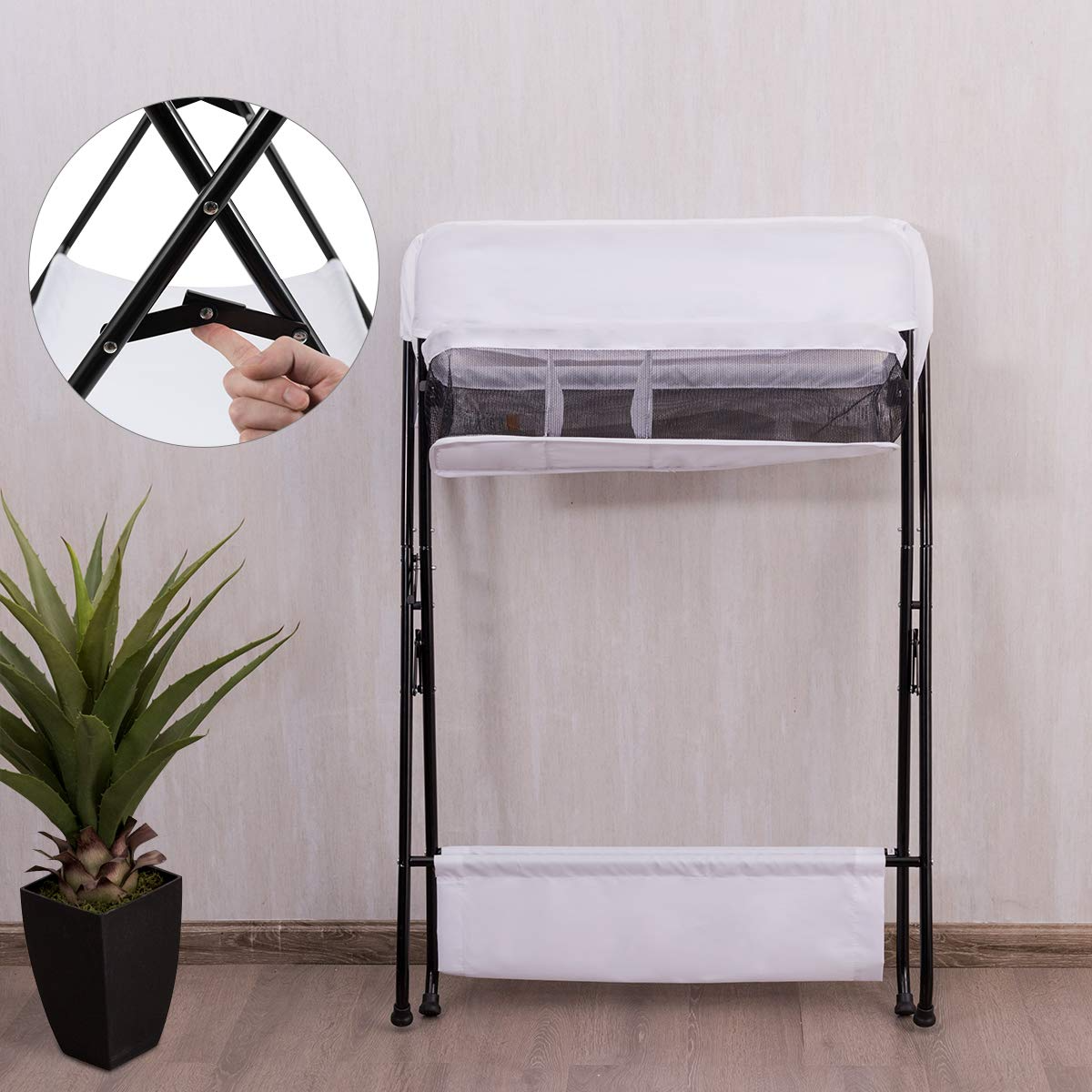 Baby Portable Changing Table with Safety Belt OLAKIDS