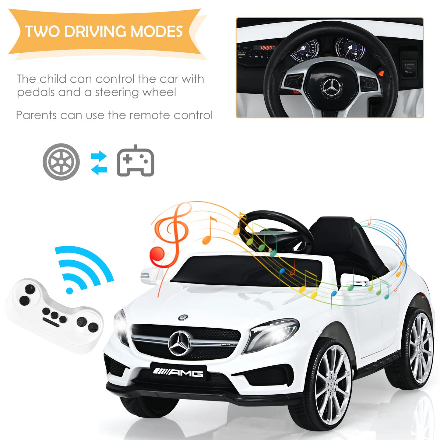 12V Electric Kids Ride On Carr with Remote Control OLAKIDS