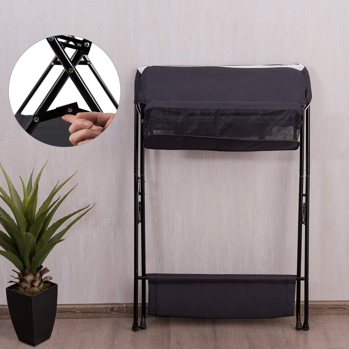 Baby Portable Changing Table with Safety Belt OLAKIDS