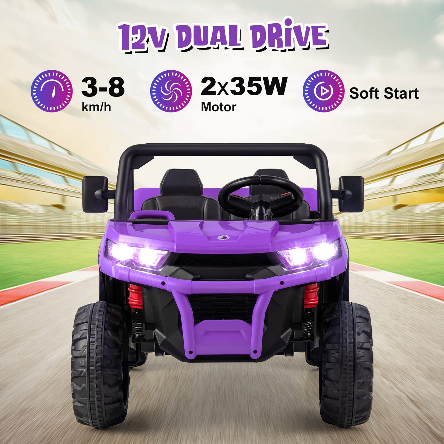 12V Electric Vehicle Dump Truck with Remote Control, Dump Bed and Extra Shovel OLAKIDS