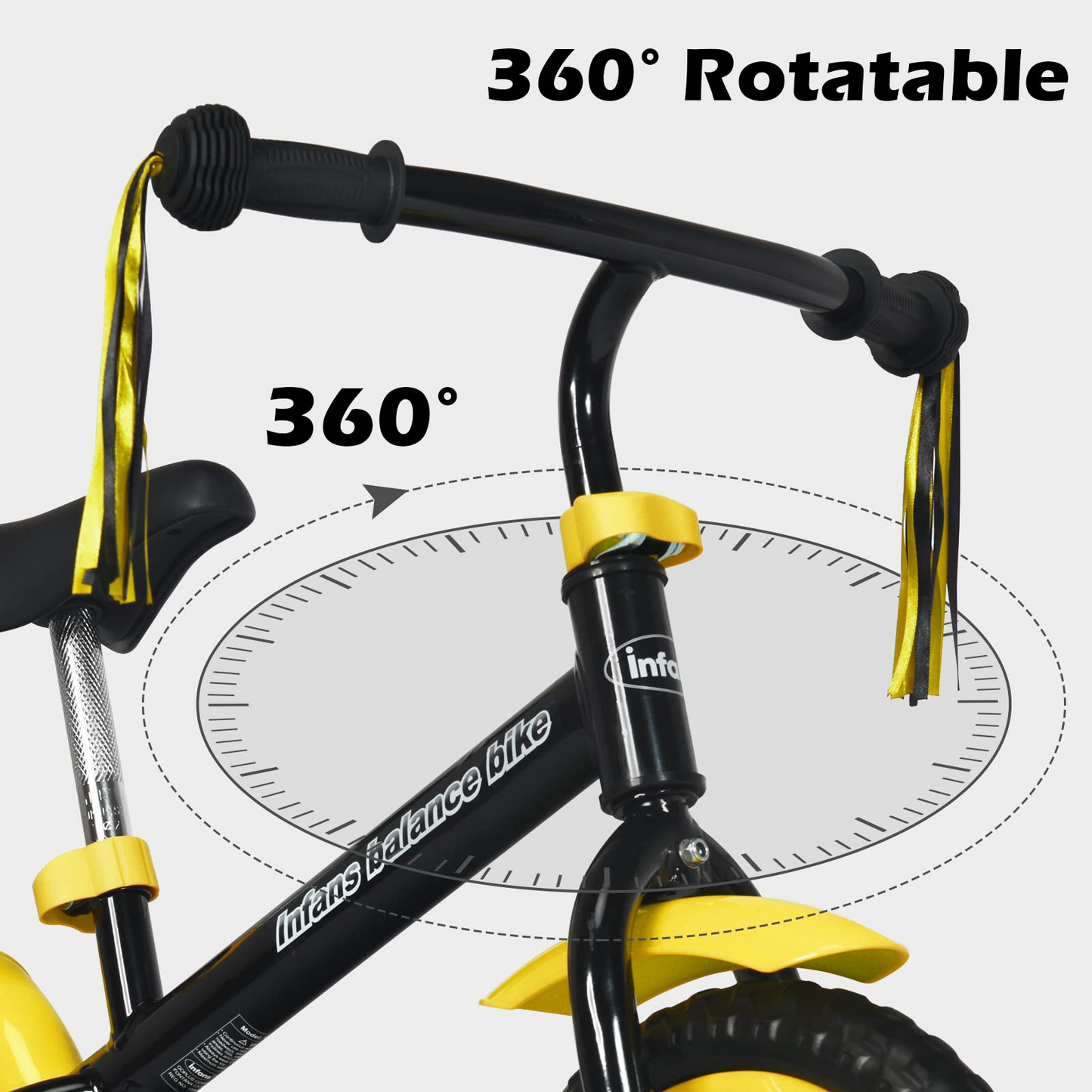 Balance Bike for 4-5 Years Old - Beginner Training Bicycle with 12" Airless Eva Tires OLAKIDS