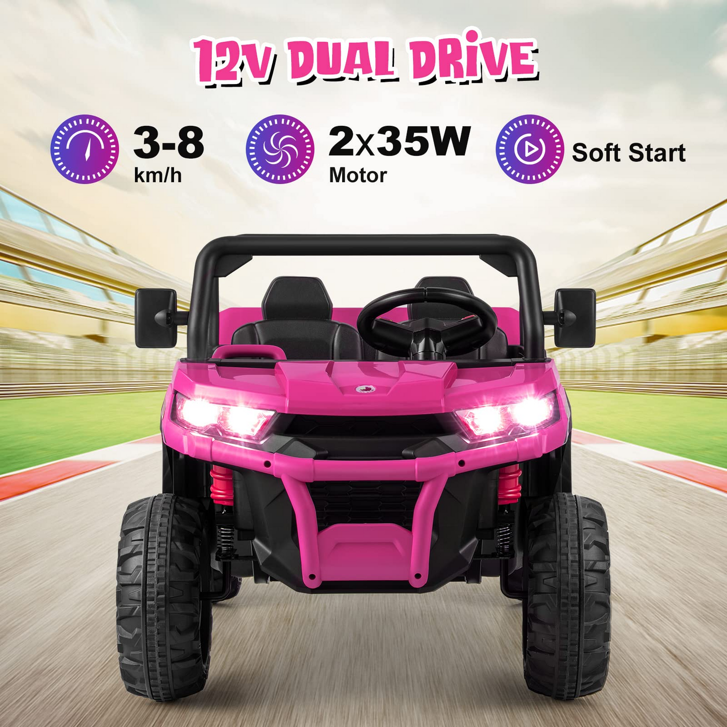 12V Electric Vehicle Dump Truck with Remote Control, Dump Bed and Extra Shovel OLAKIDS