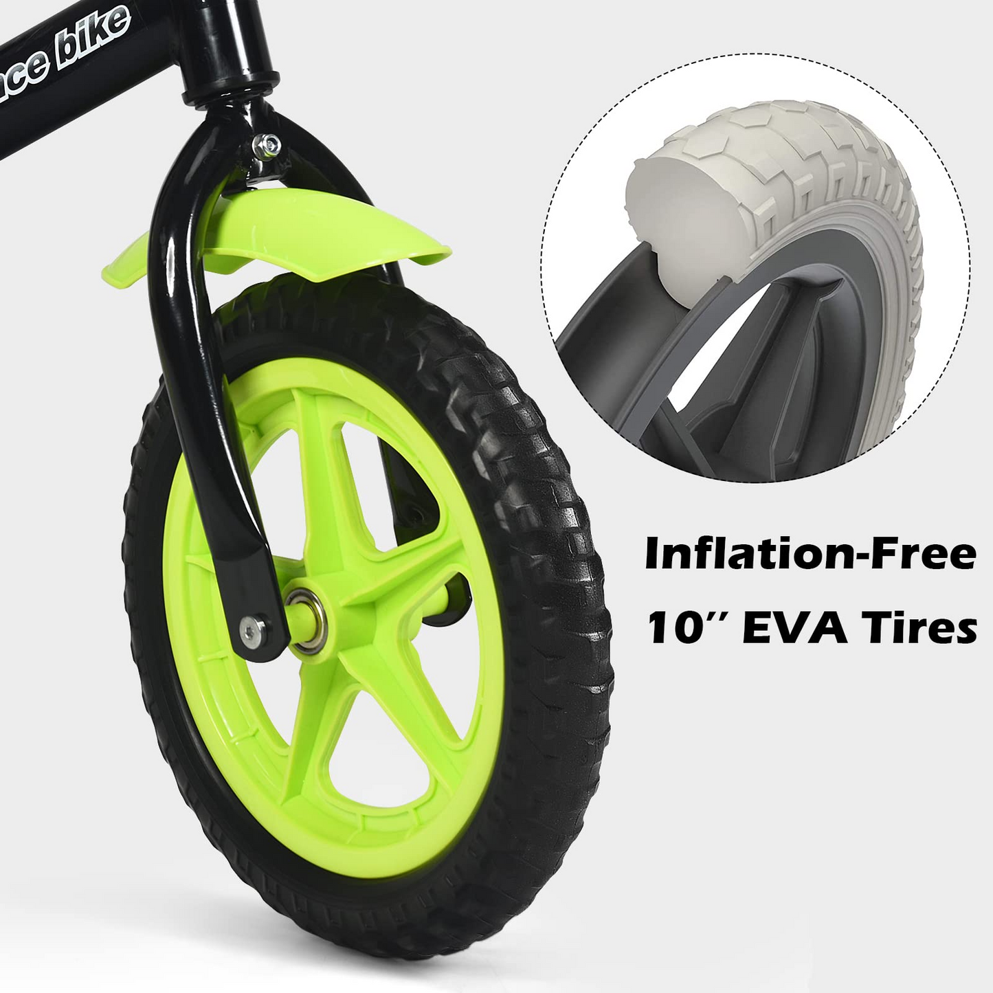 Balance Bike for 4-5 Years Old - Beginner Training Bicycle with 12" Airless Eva Tires OLAKIDS