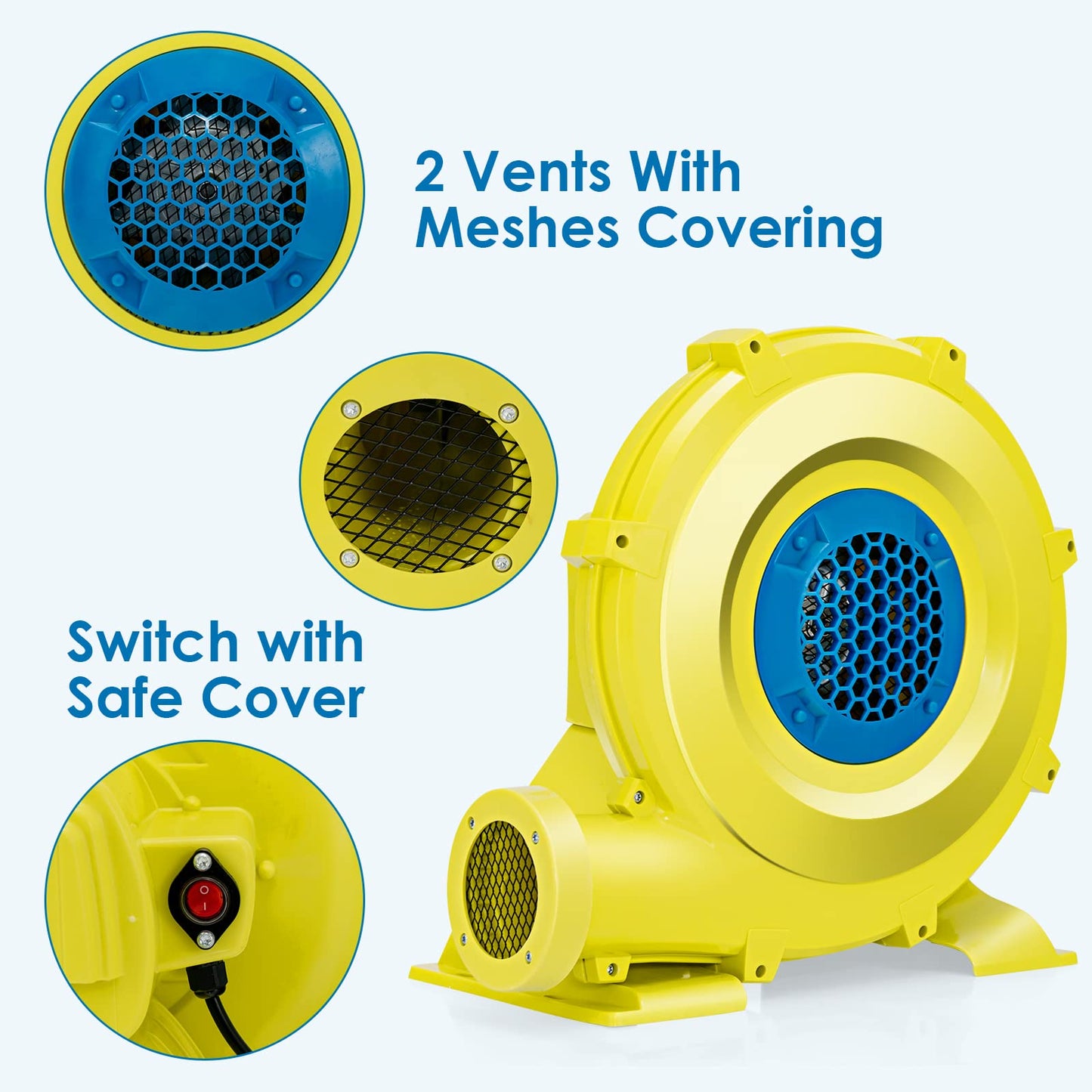 OLAKIDS Inflatable Bouncer Blower, 480W Lightweight Pump Fan OLAKIDS