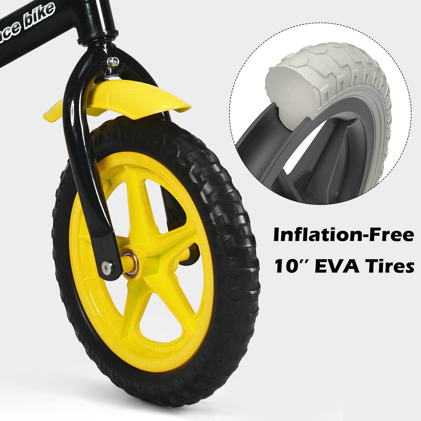 Balance Bike for 4-5 Years Old - Beginner Training Bicycle with 12" Airless Eva Tires OLAKIDS