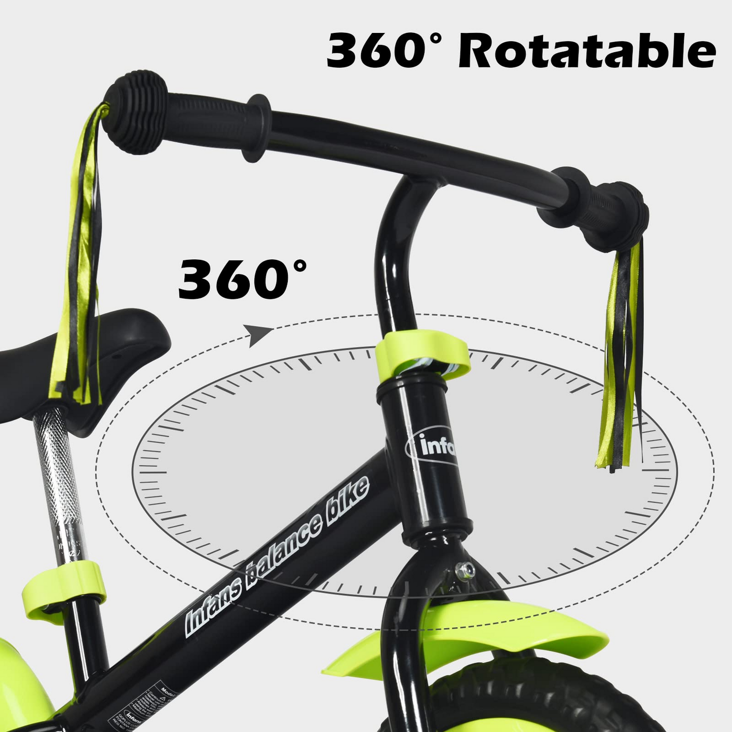 Balance Bike for 4-5 Years Old - Beginner Training Bicycle with 12" Airless Eva Tires OLAKIDS